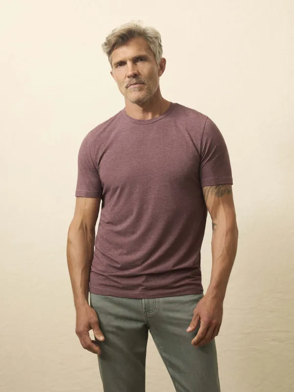 Movement™ Short-Sleeve T-Shirt - Polar Plum Heather sold by Faherty