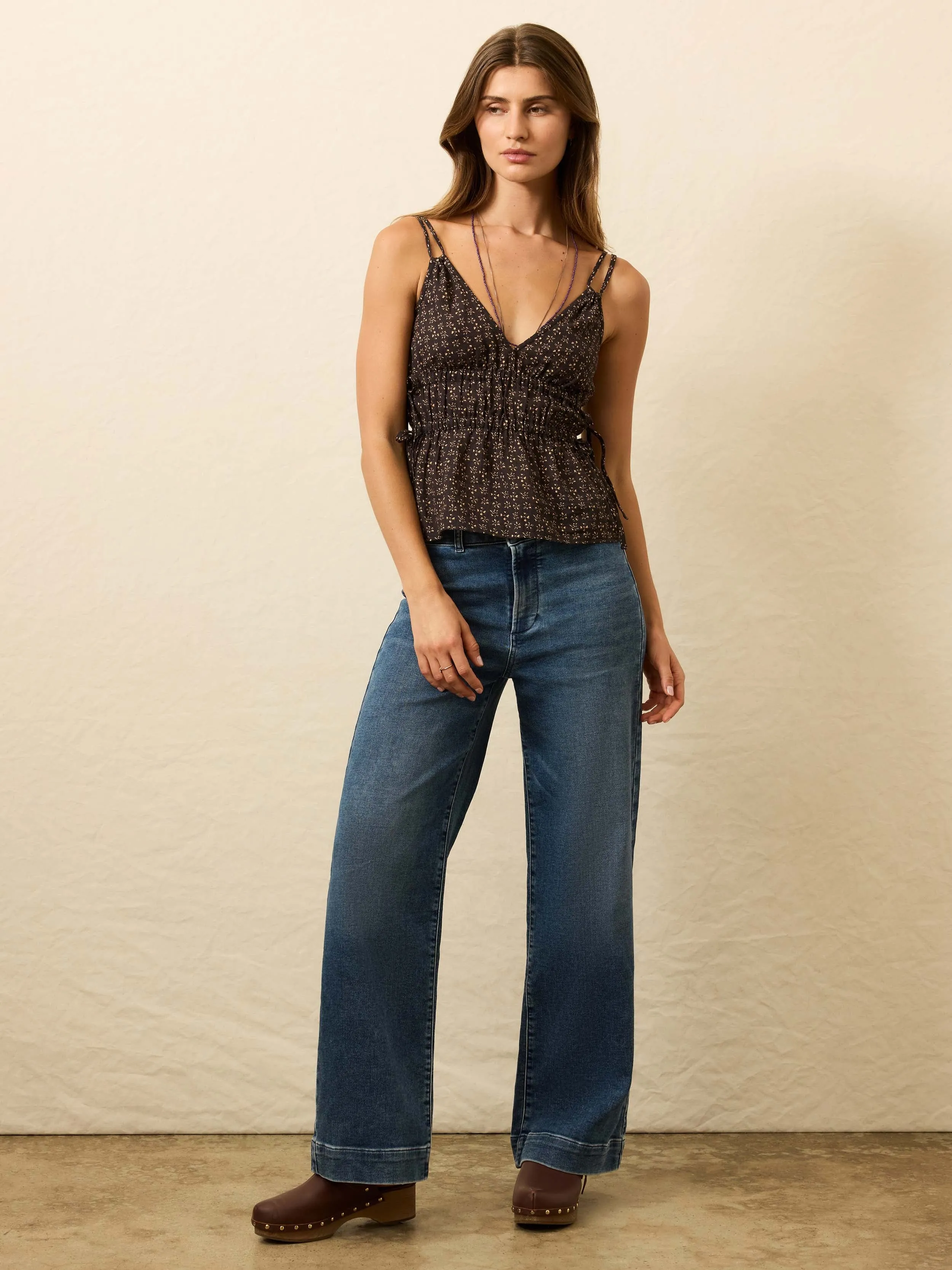 Sunbeam Top - Luna Mixed Print sold by Faherty product image thumbnail 2