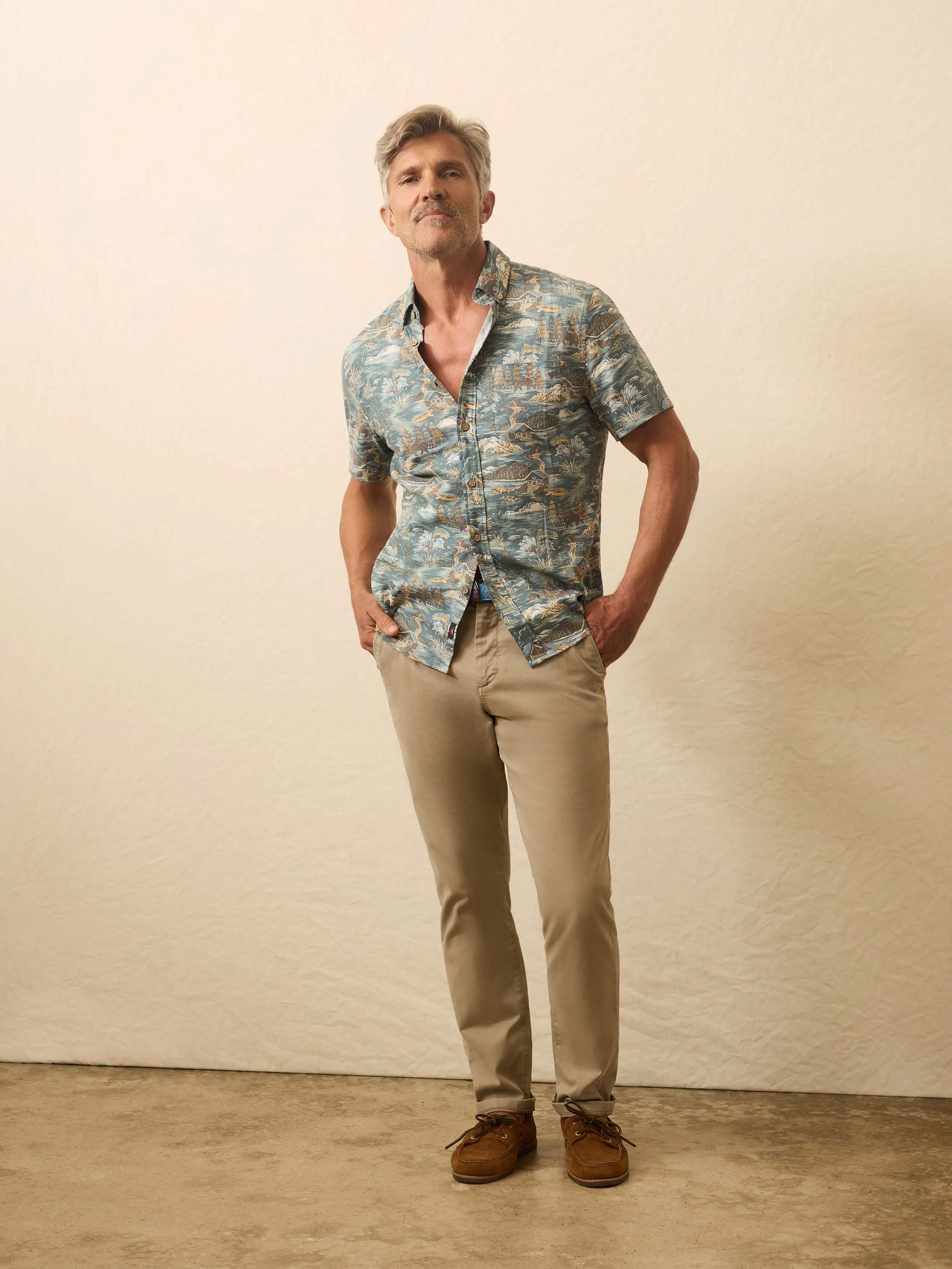Short-Sleeve Breeze Shirt - Riverside Camp sold by Faherty product image thumbnail 3