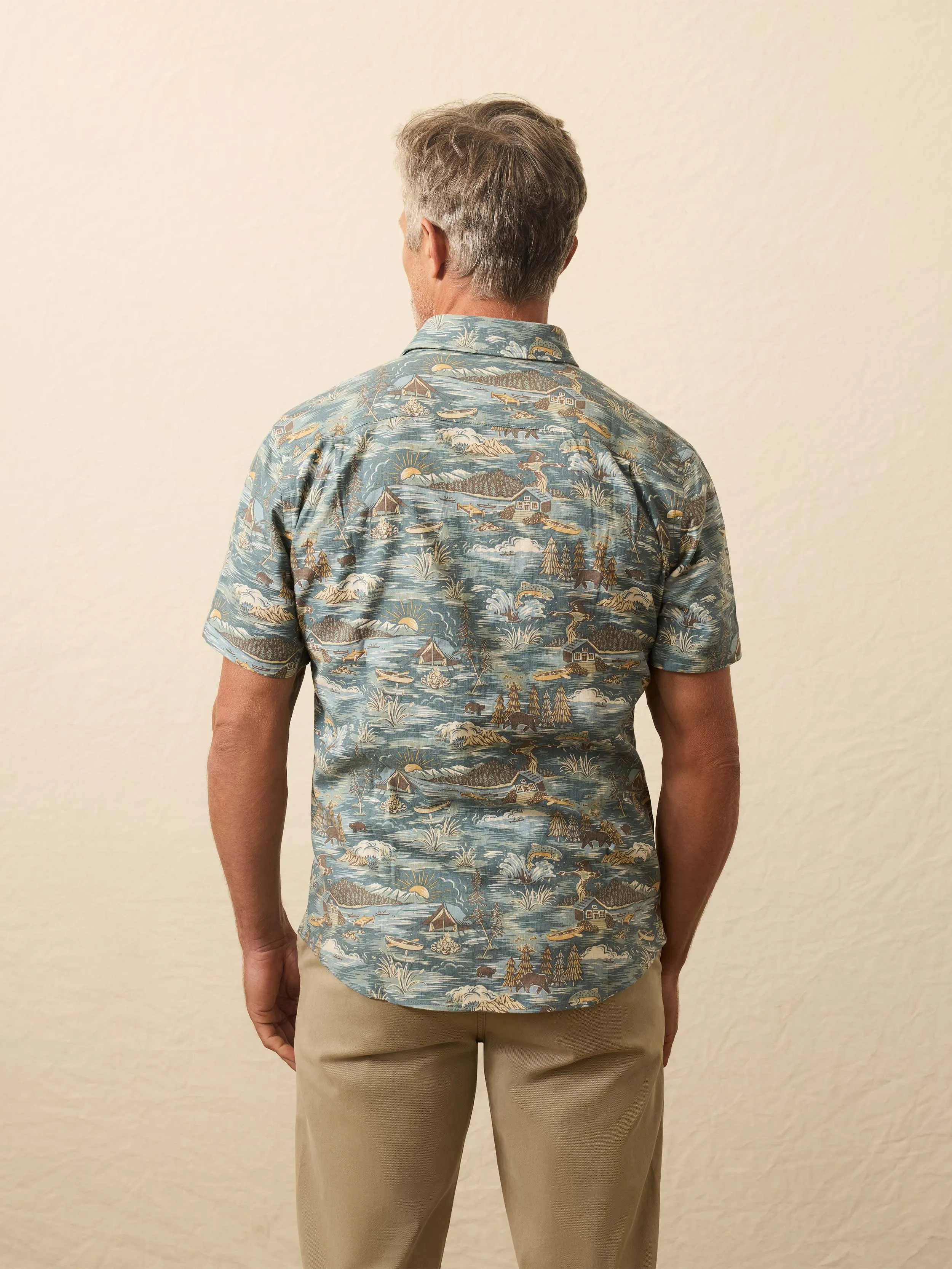 Short-Sleeve Breeze Shirt - Riverside Camp sold by Faherty product image thumbnail 4