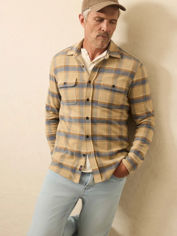 Legend™ Sweater Shirt - Windswept Shores Plaid sold by Faherty
