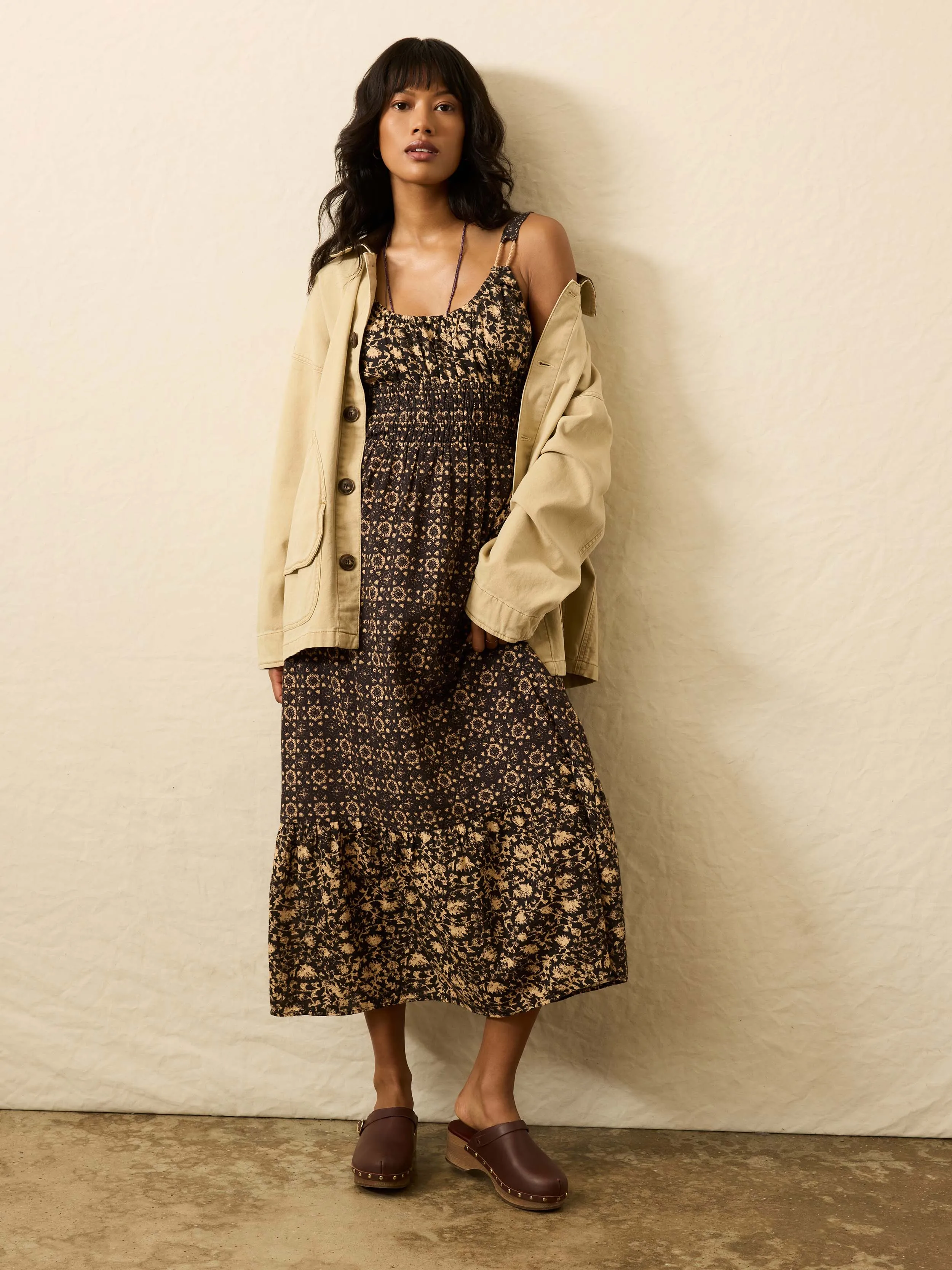 Sunbeam Dress - Luna Mixed Print sold by Faherty product image thumbnail 4