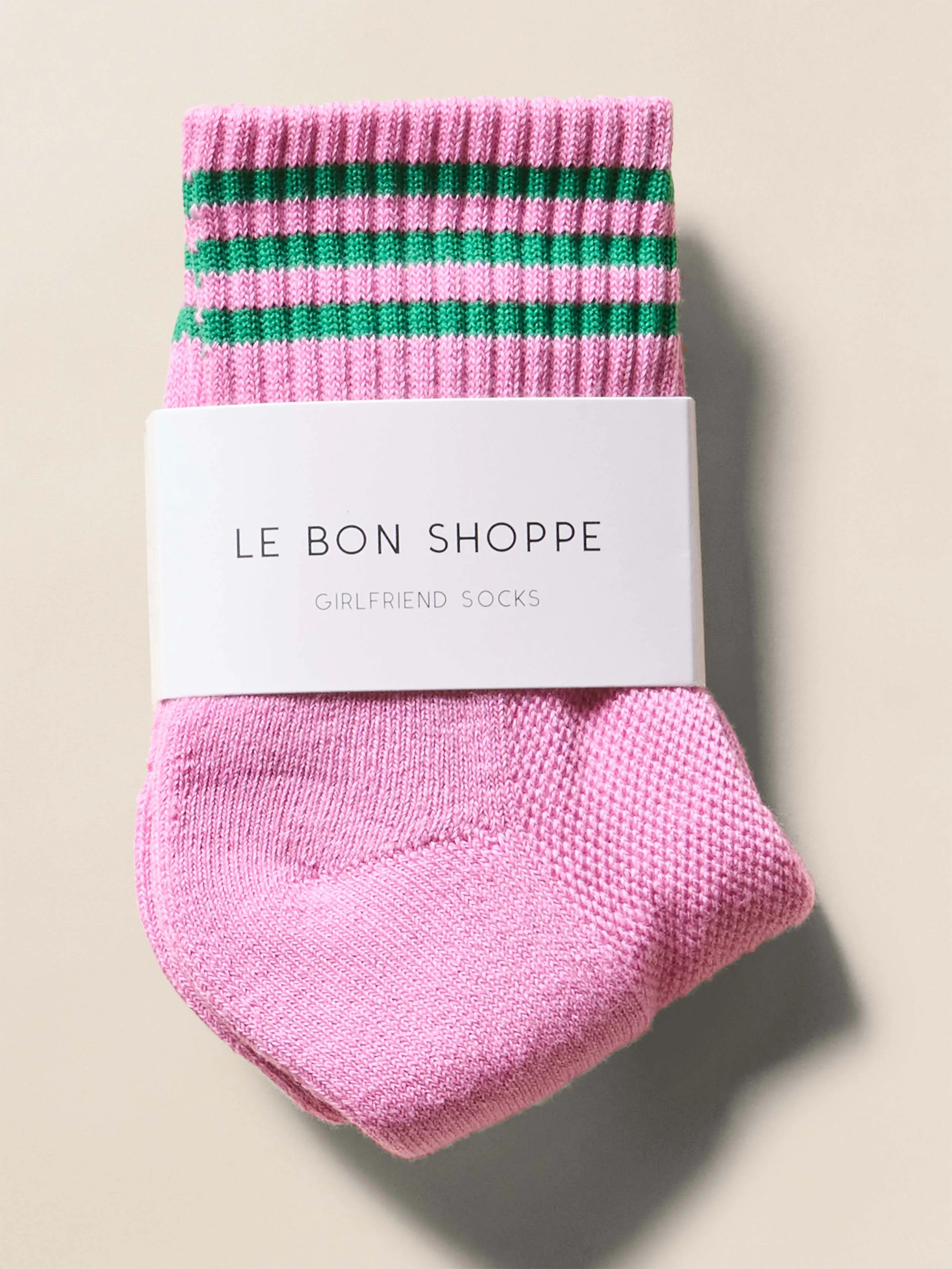 Le Bon Shoppe Girlfriend Sock - Rose Pink sold by Faherty