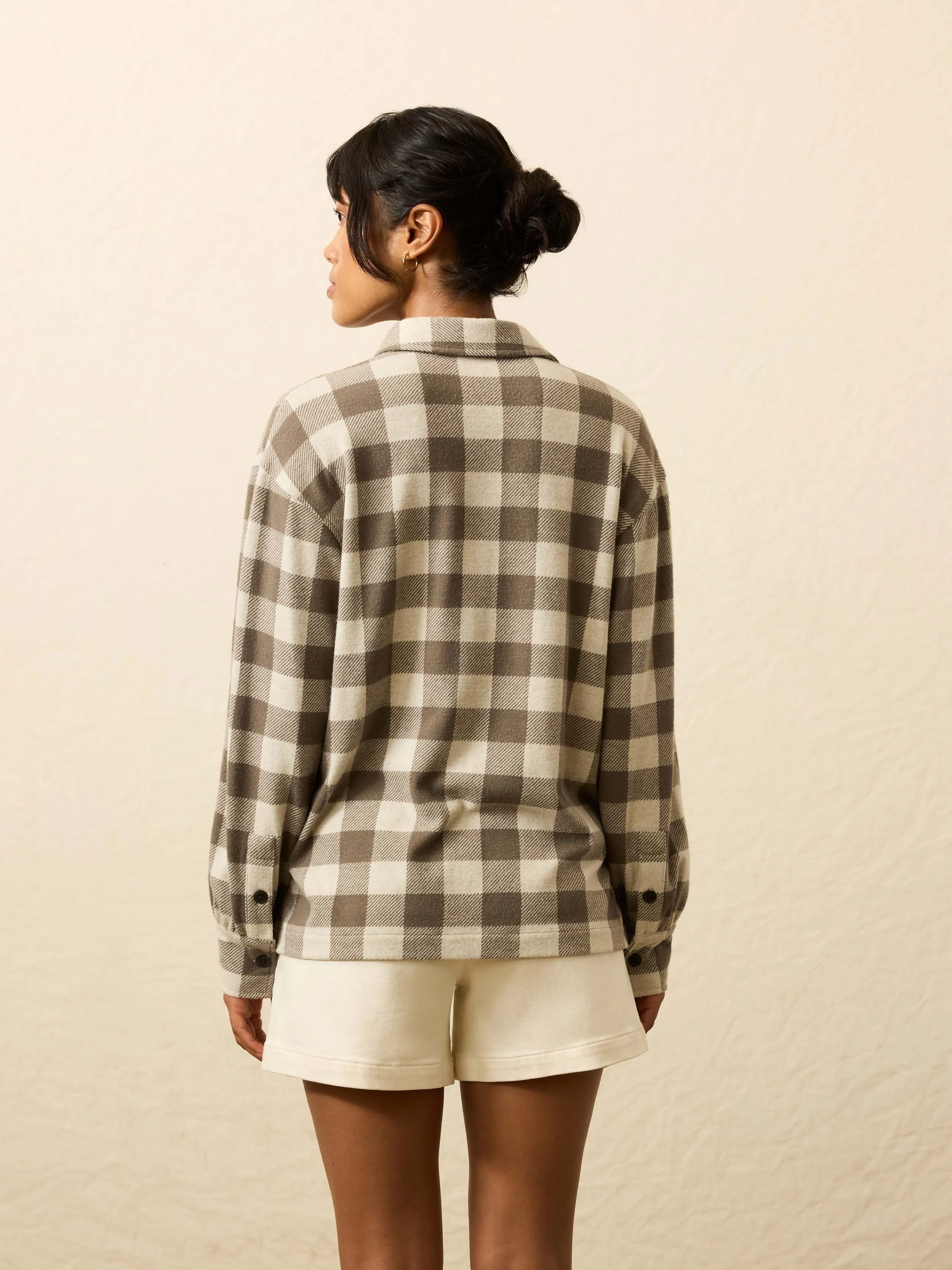 Legend™ Sweater Classic Popover - Brown Oat Buffalo sold by Faherty product image thumbnail 5