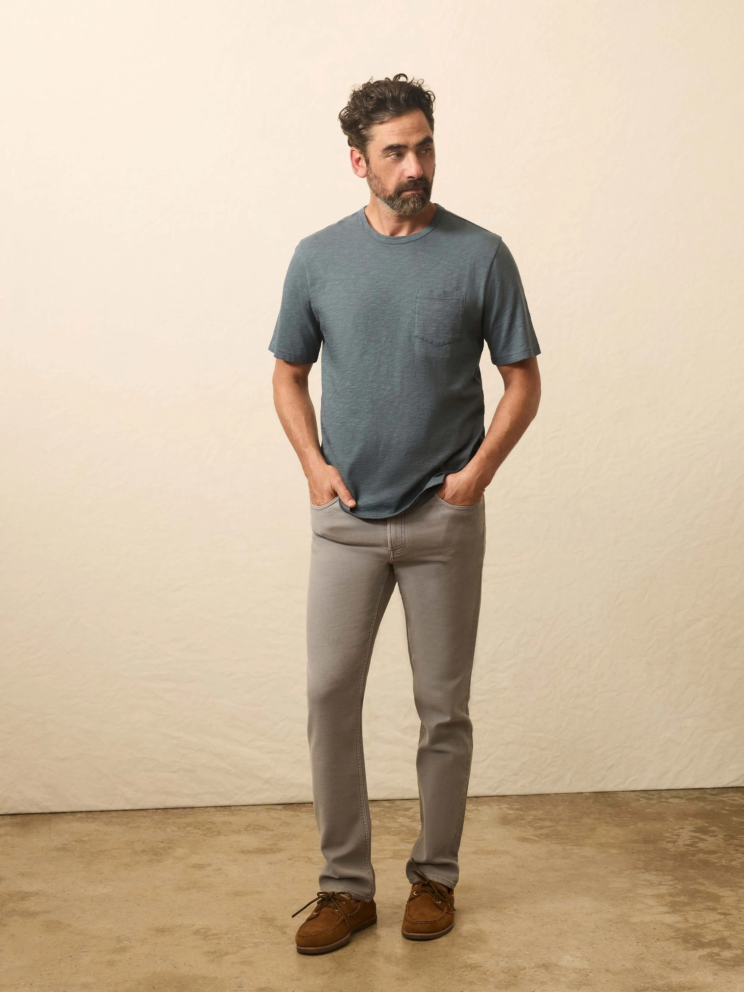 Sunwashed Regenerative Pocket Tee - Rough Waters sold by Faherty product image thumbnail 4