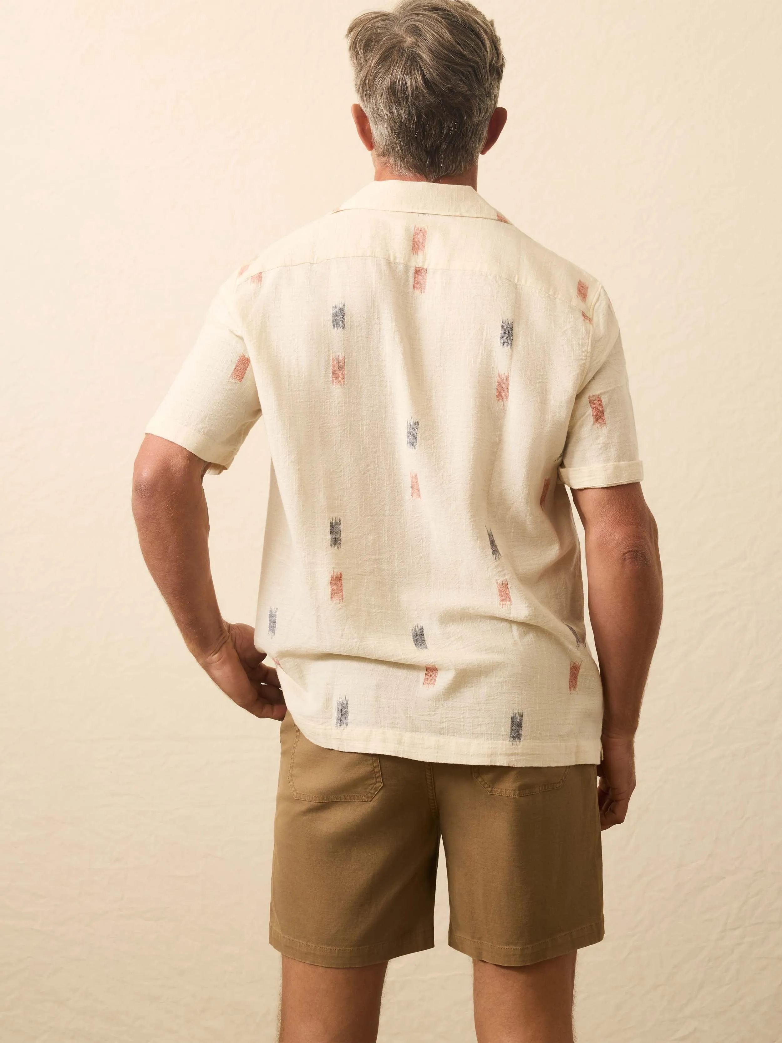 Short-Sleeve Resort Shirt - Cedar Lake Ikat sold by Faherty product image thumbnail 5