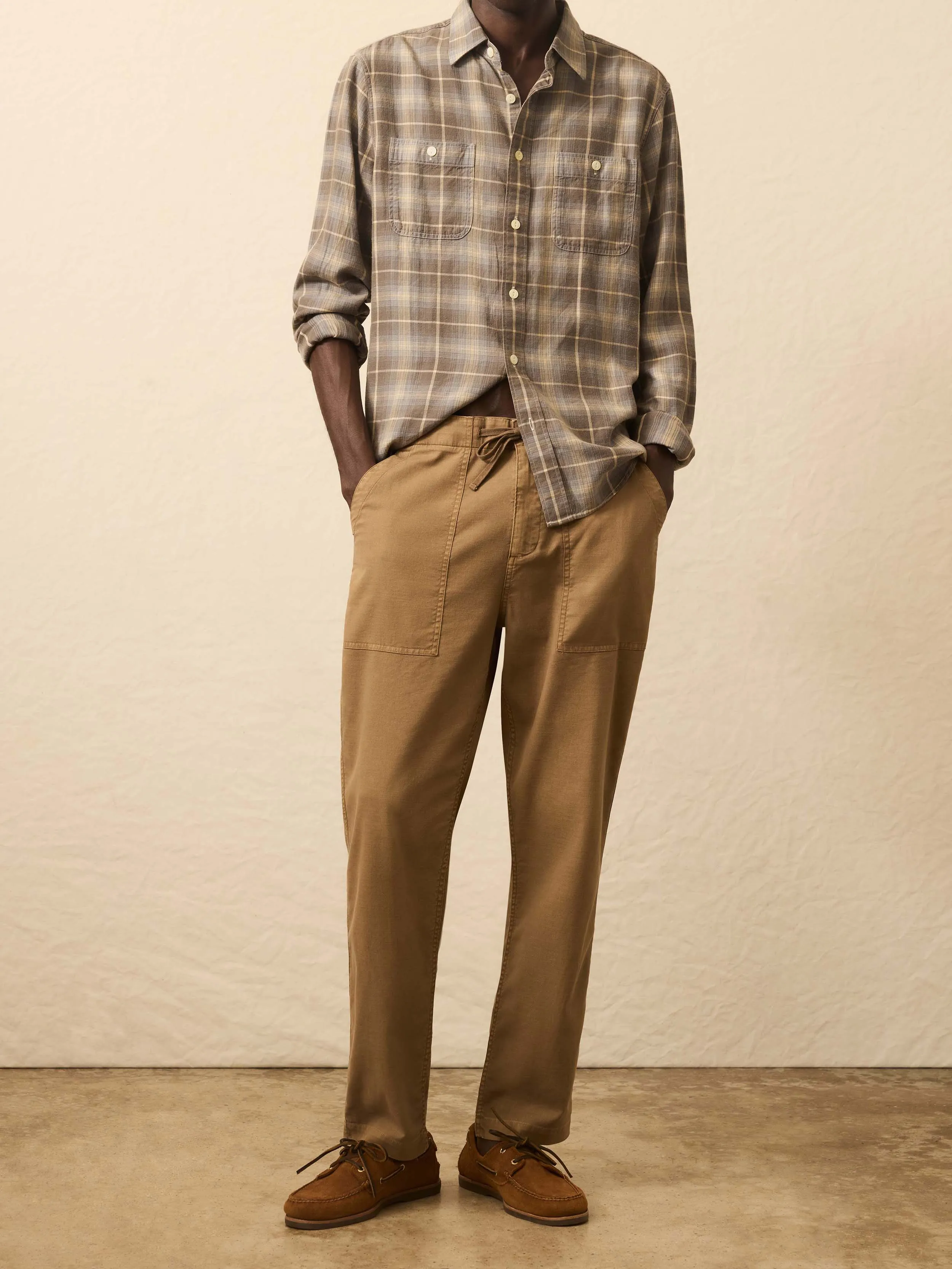 Dune Utility Pant - Wood Bark sold by Faherty