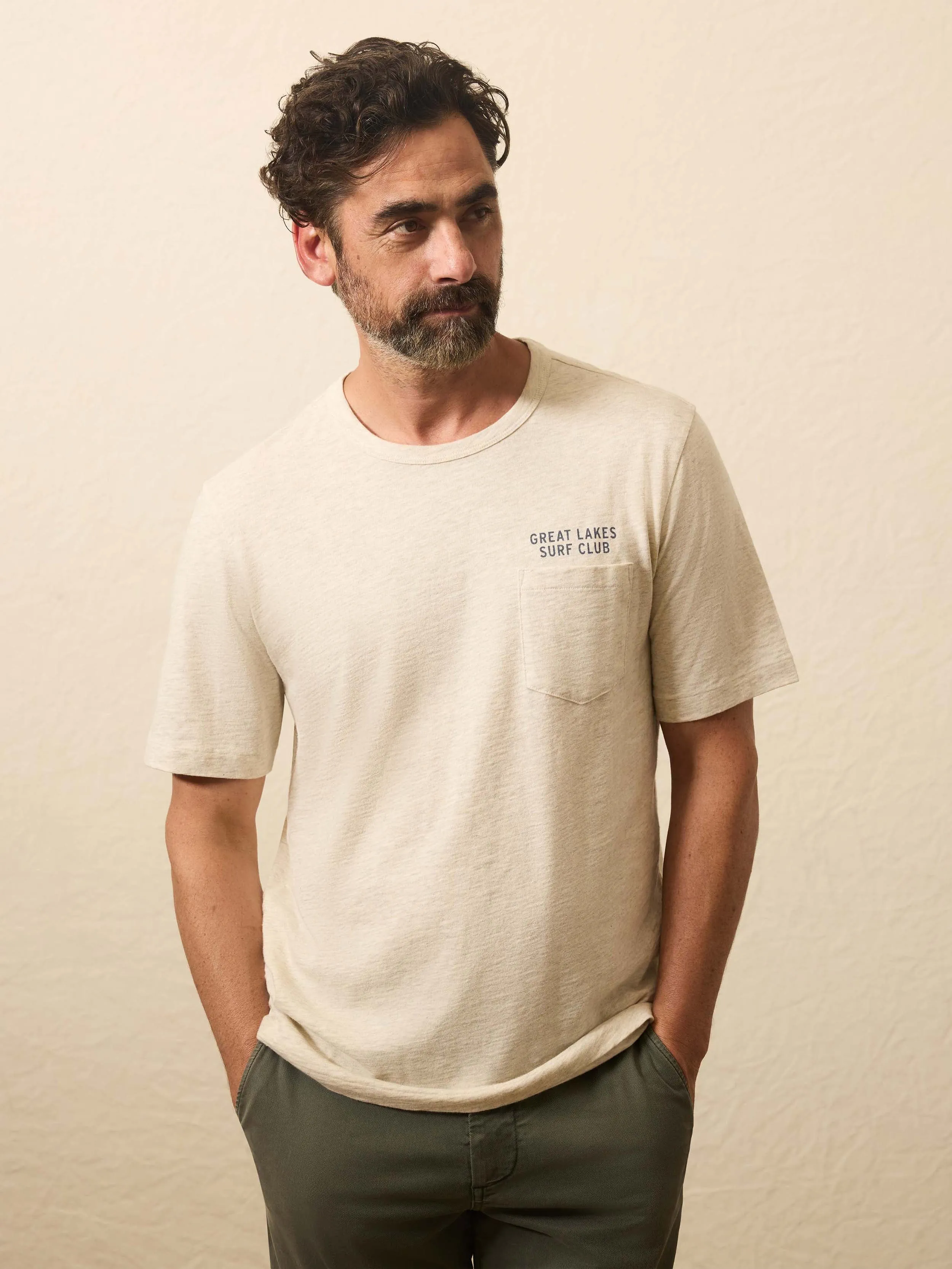 Sunwashed Graphic Tee - Island Dune Heather sold by Faherty product image thumbnail 4