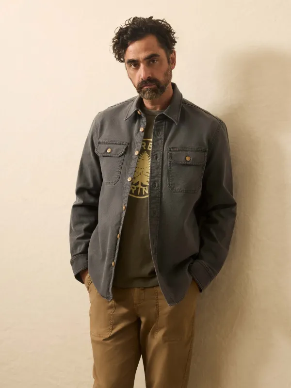 Sunwashed Canvas CPO - Washed Charcoal sold by Faherty