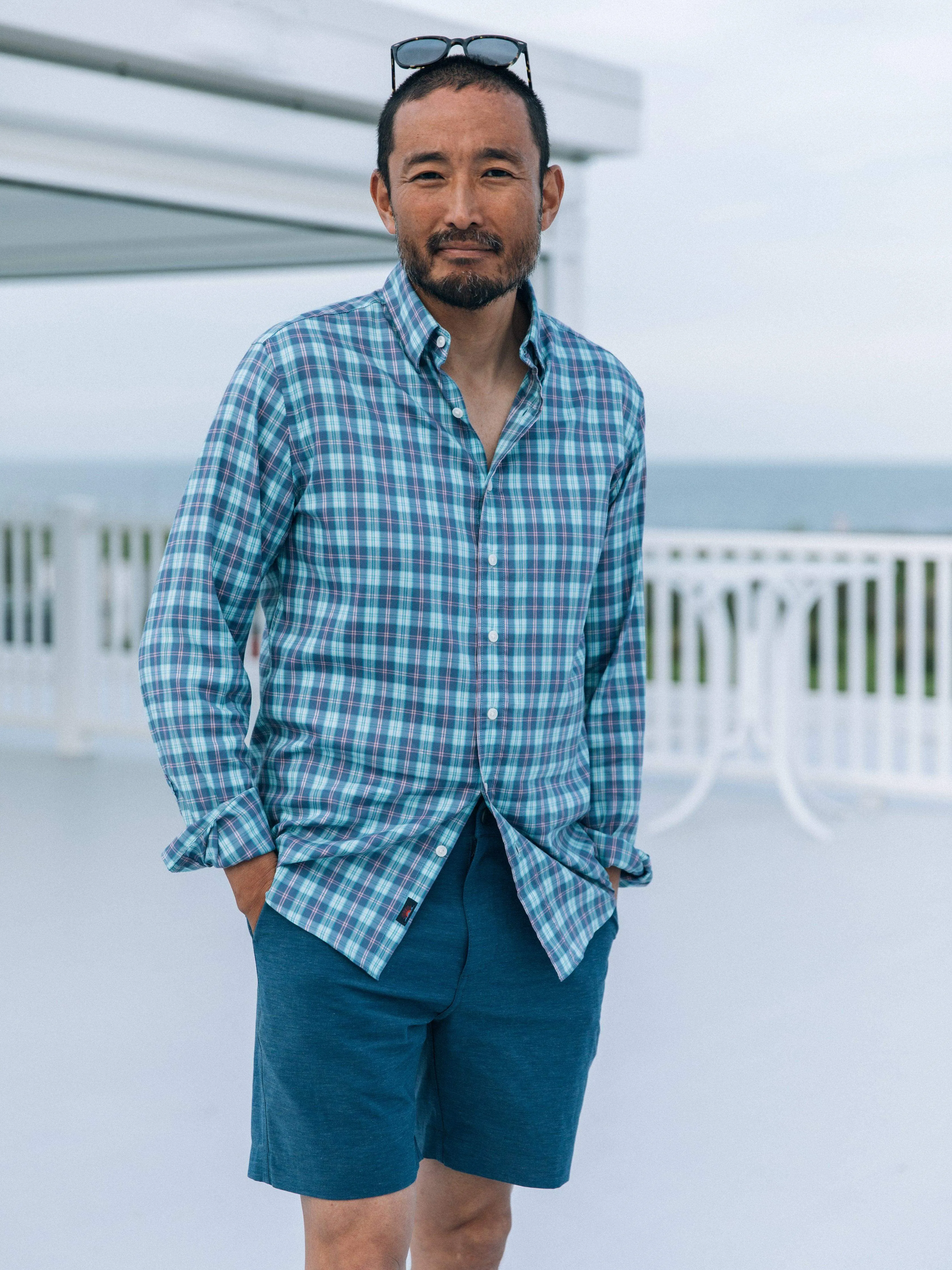 The Movement™ Shirt - Ocean Drive Plaid sold by Faherty product image thumbnail 4