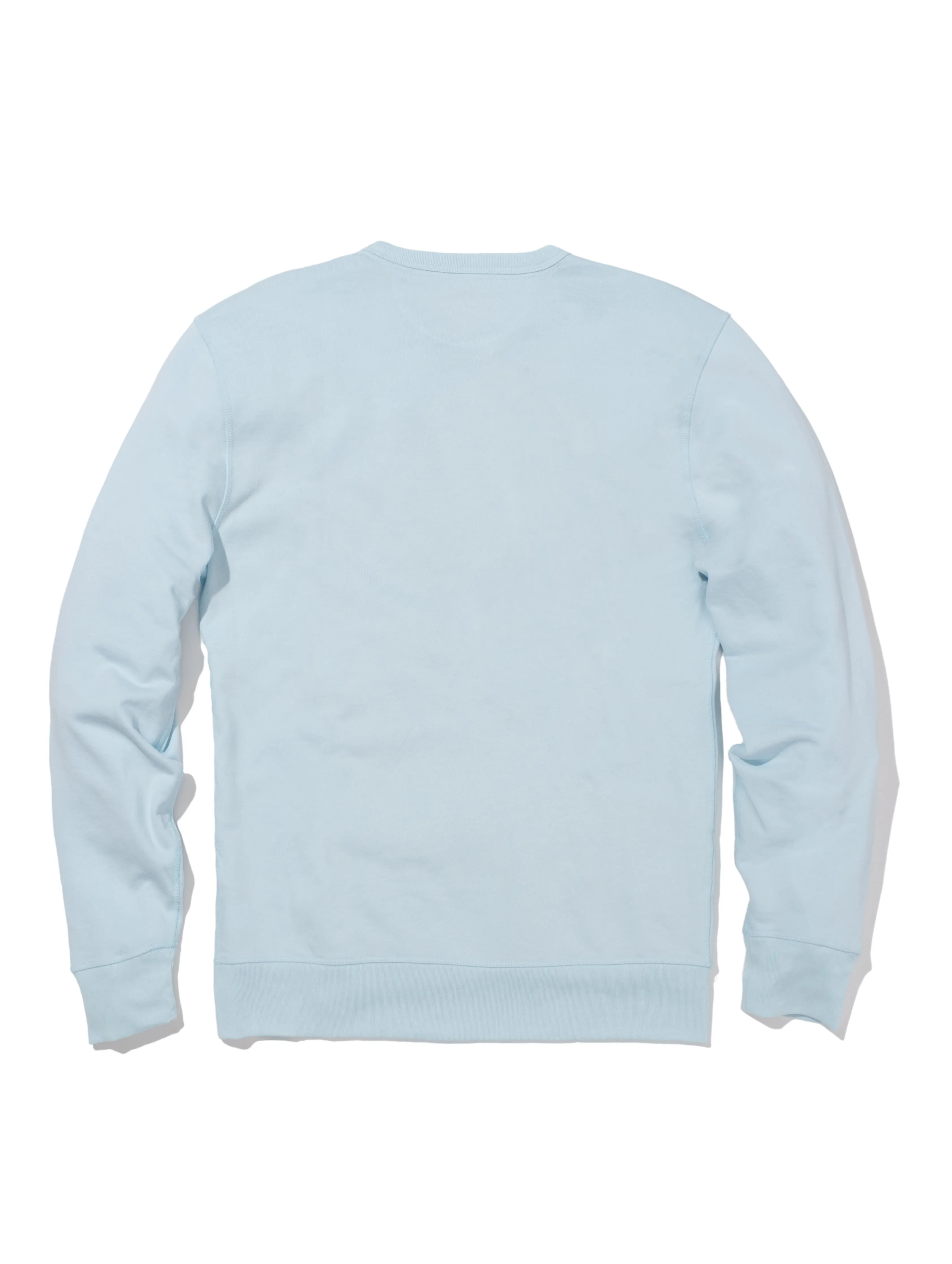 Charleston Long-Sleeve Terry Crewneck - Blue Oasis sold by Faherty product image thumbnail 2