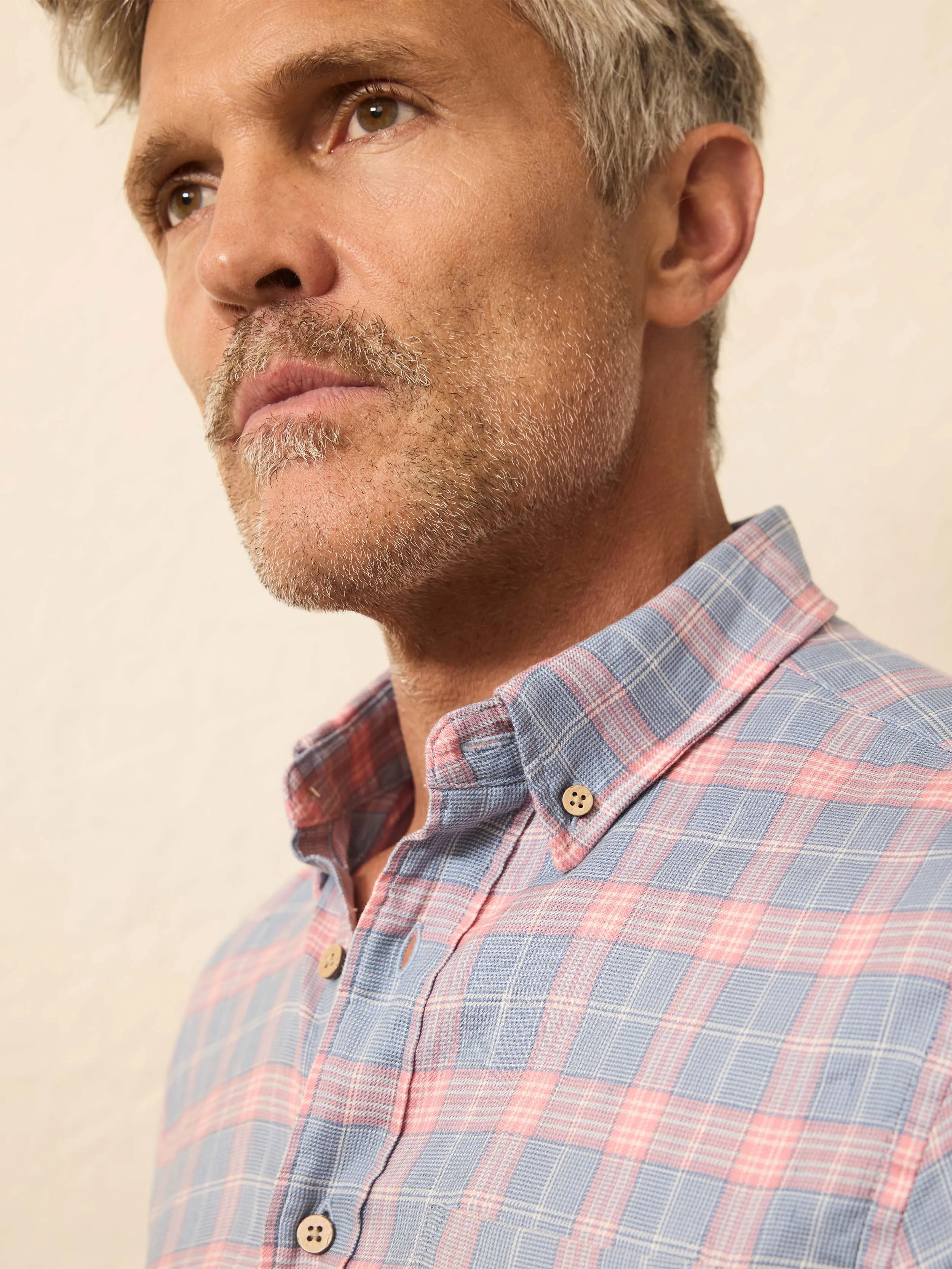 Long-Sleeve Breeze Shirt - Sunrise Sky Plaid sold by Faherty product image thumbnail 2