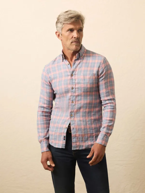 Long-Sleeve Breeze Shirt - Sunrise Sky Plaid sold by Faherty