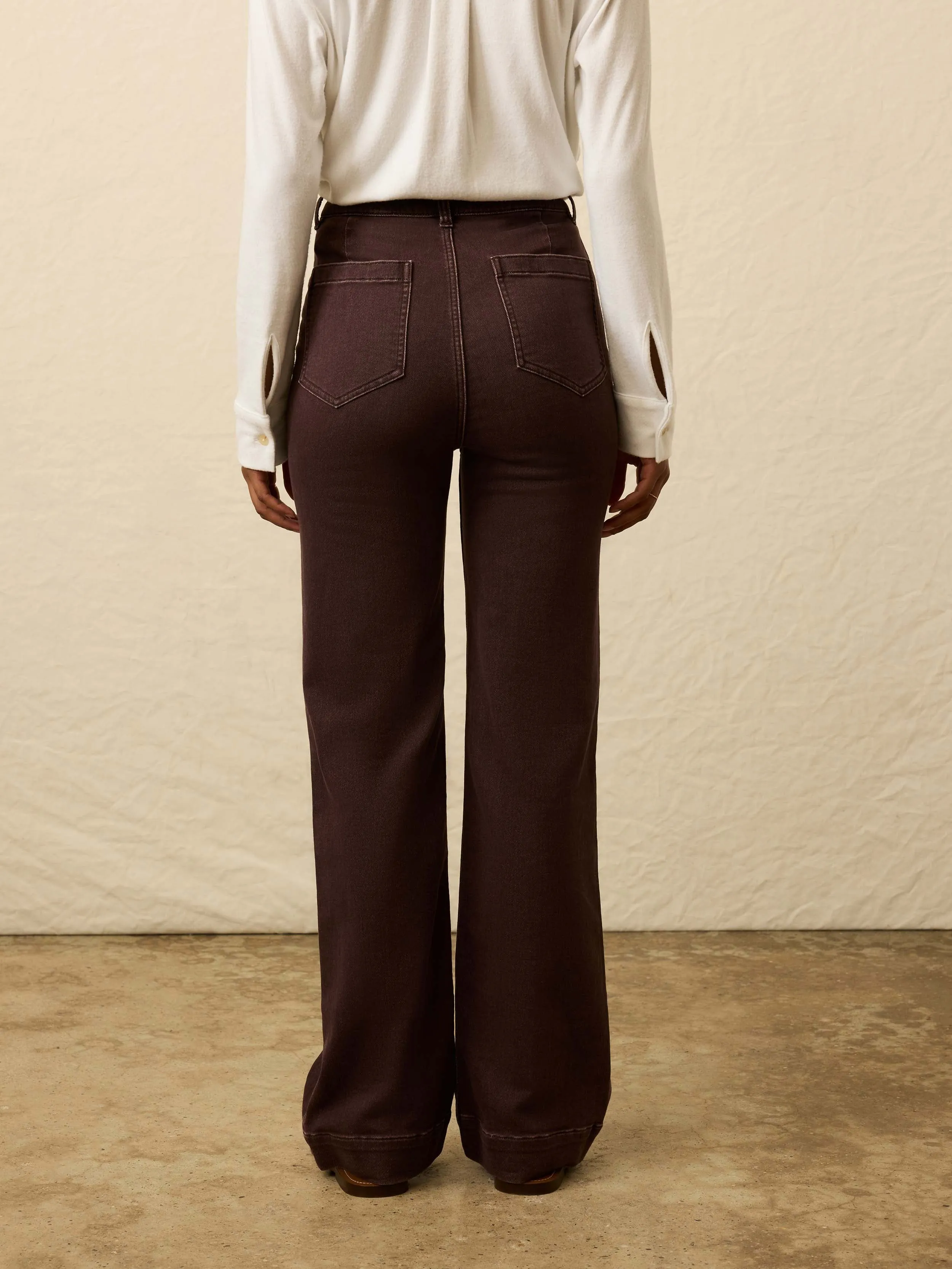 Stretch Terry Patch Pocket Pant - Northern Brown sold by Faherty product image thumbnail 3