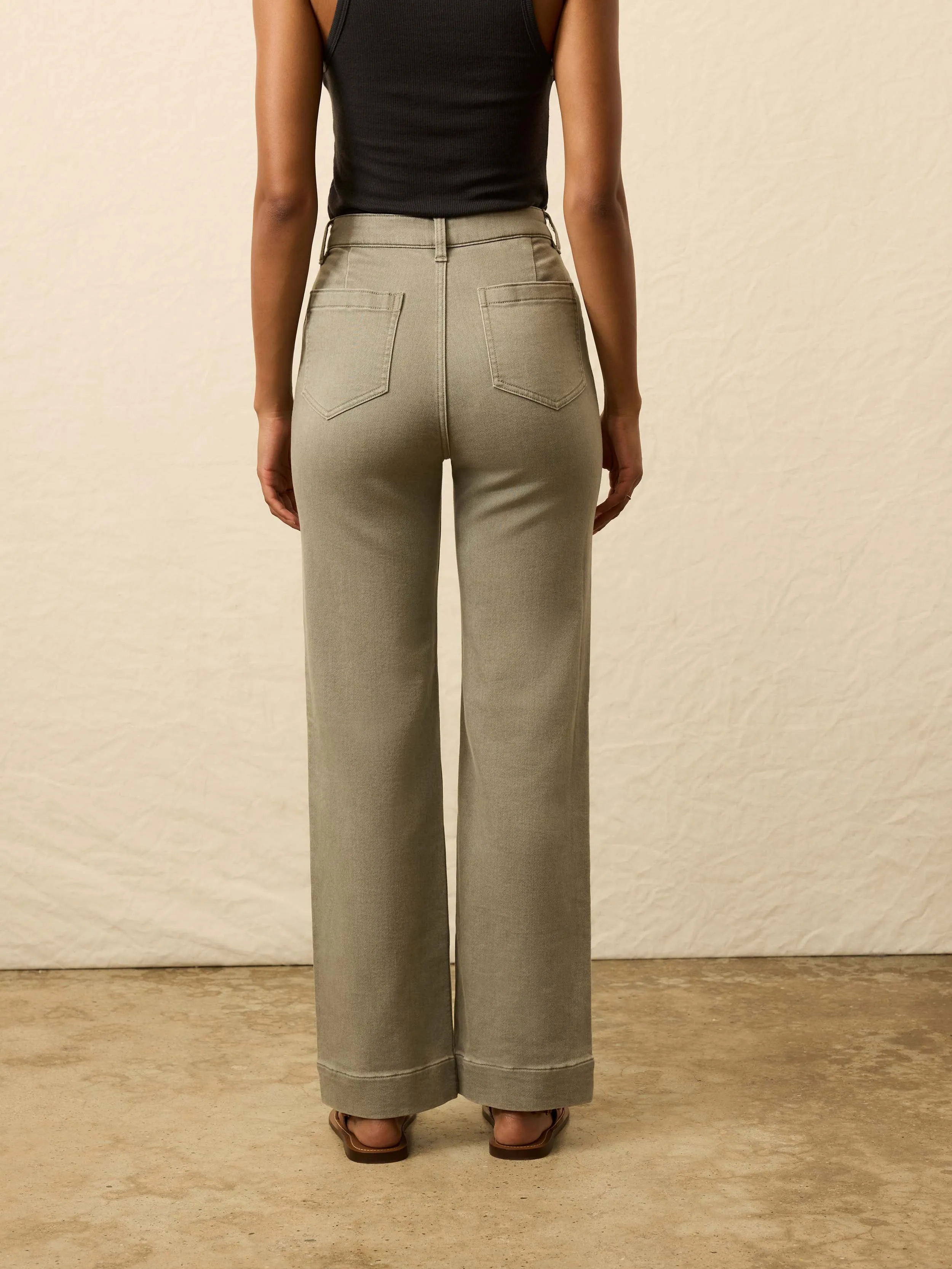Stretch Terry Patch Pocket Pant - Coastal Sage sold by Faherty product image thumbnail 4