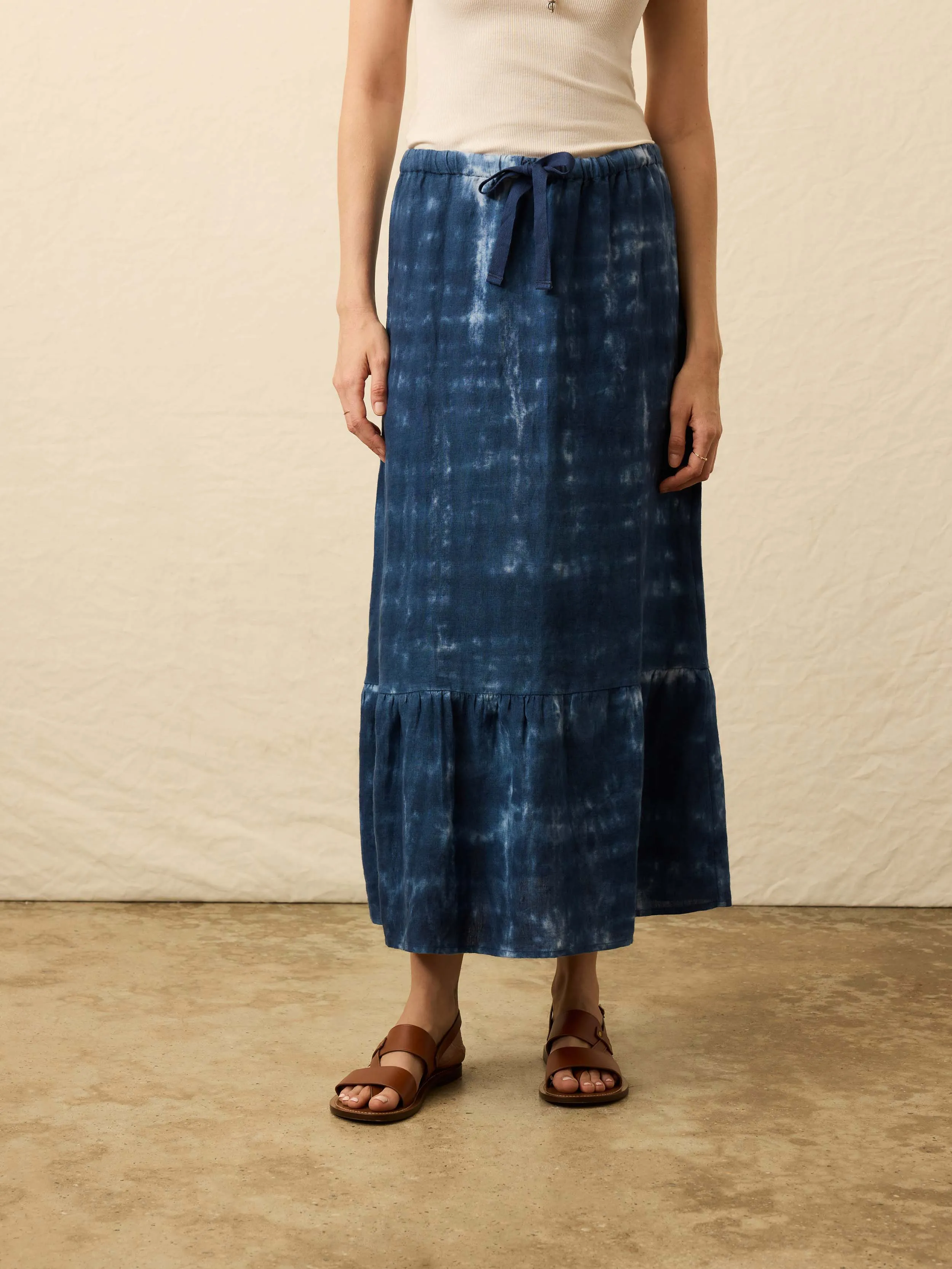 Sunbeam Skirt - Moonlight Tie Dye sold by Faherty product image thumbnail 4