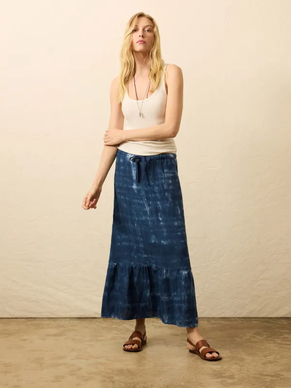 Sunbeam Skirt - Moonlight Tie Dye sold by Faherty