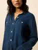 Tried & True Chambray Shirt - Night Lagoon Wash sold by Faherty