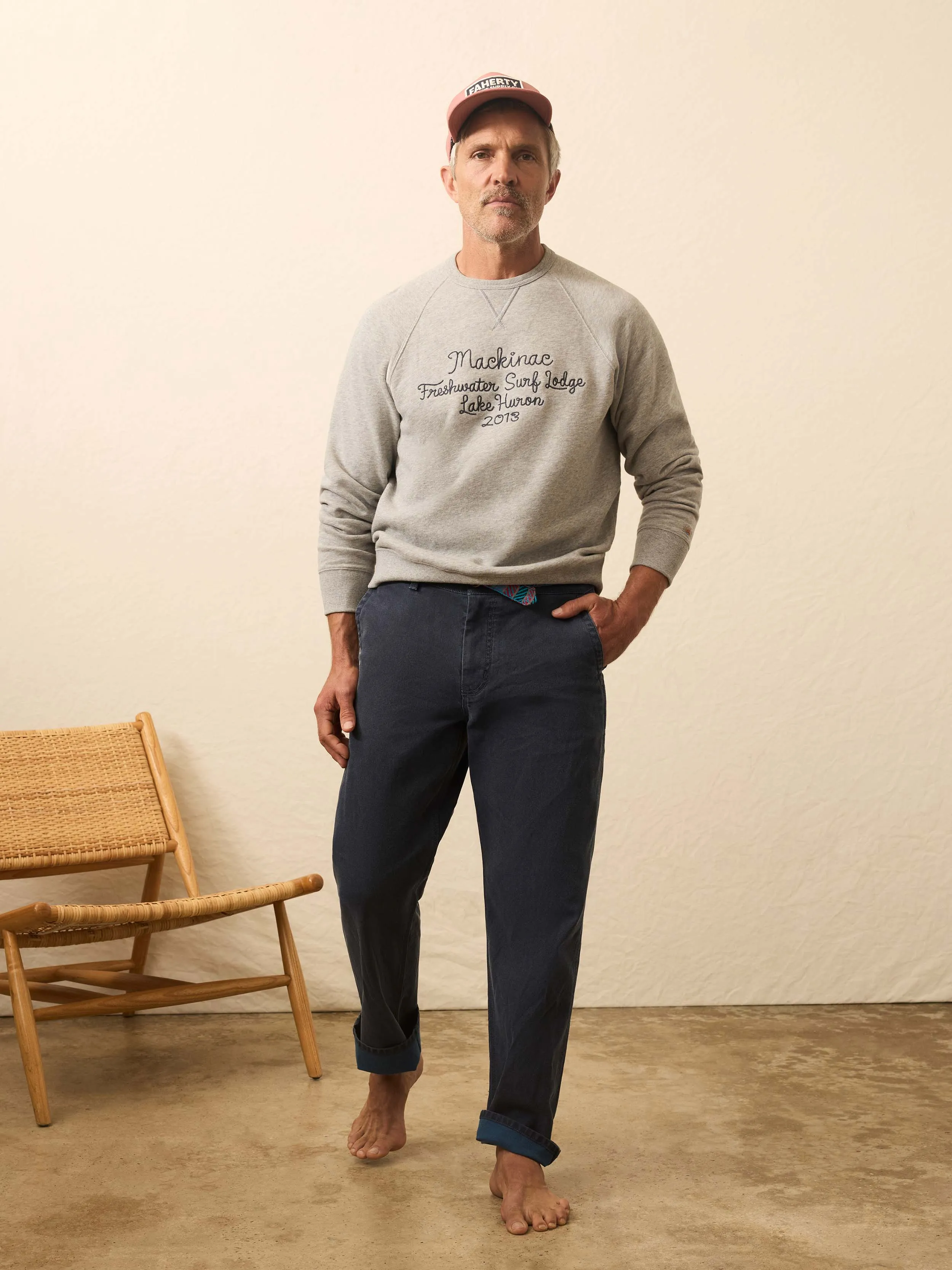 Sunwashed Canvas Utility Pant - Oceancrest Wash sold by Faherty product image thumbnail 3