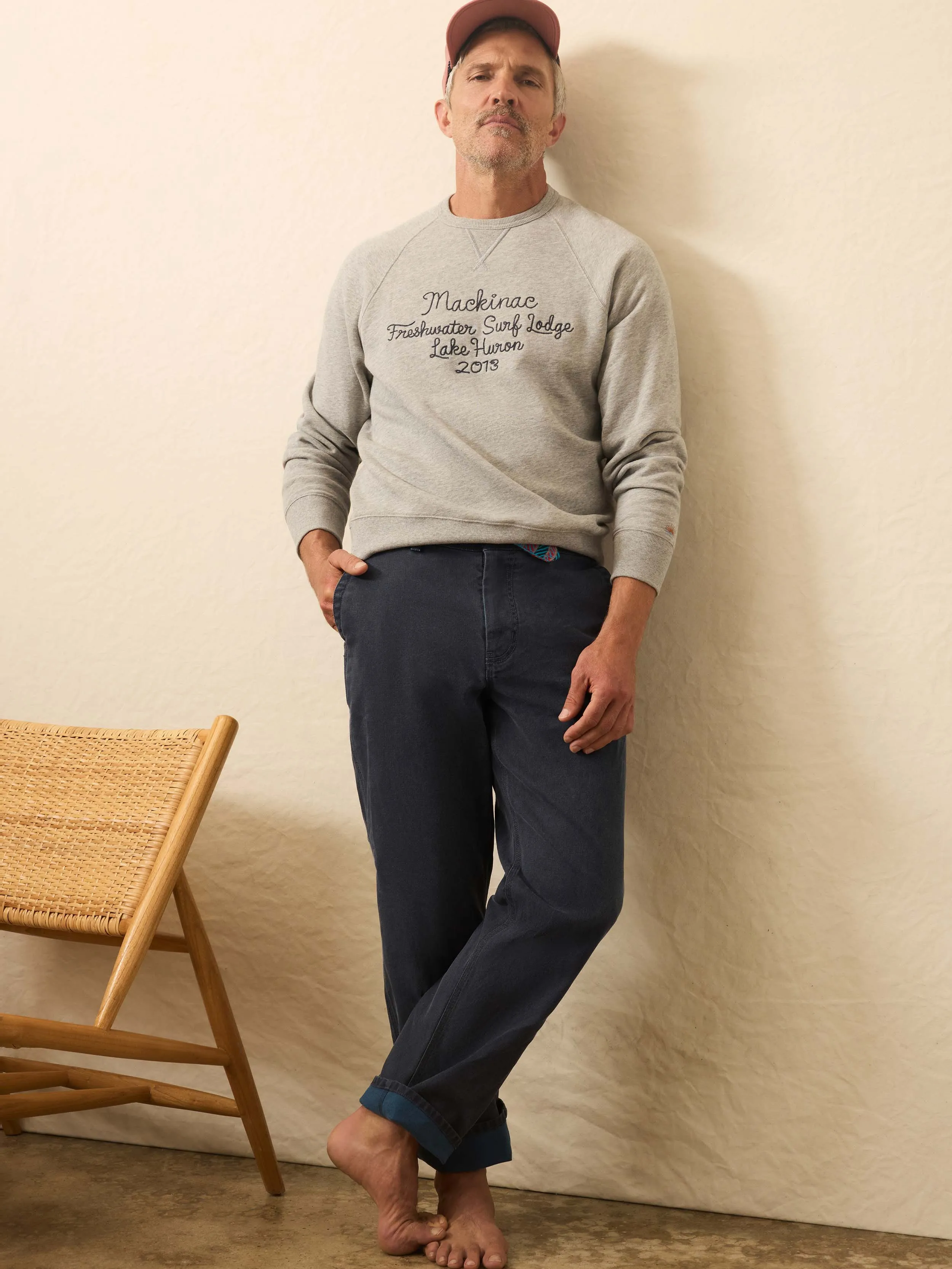 Sunwashed Canvas Utility Pant - Oceancrest Wash sold by Faherty product image thumbnail 5