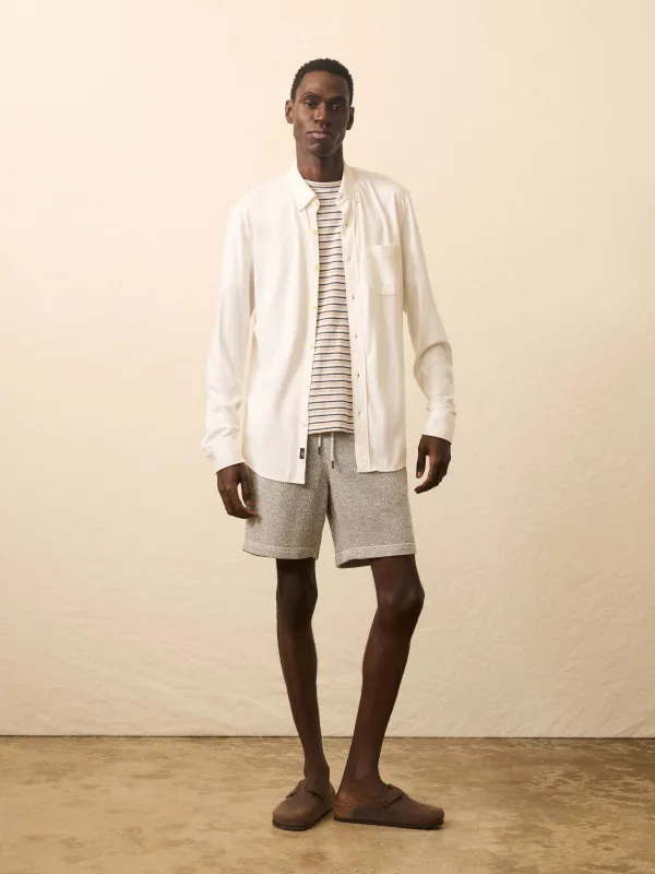 Coastline Knit Shirt - White Wall sold by Faherty