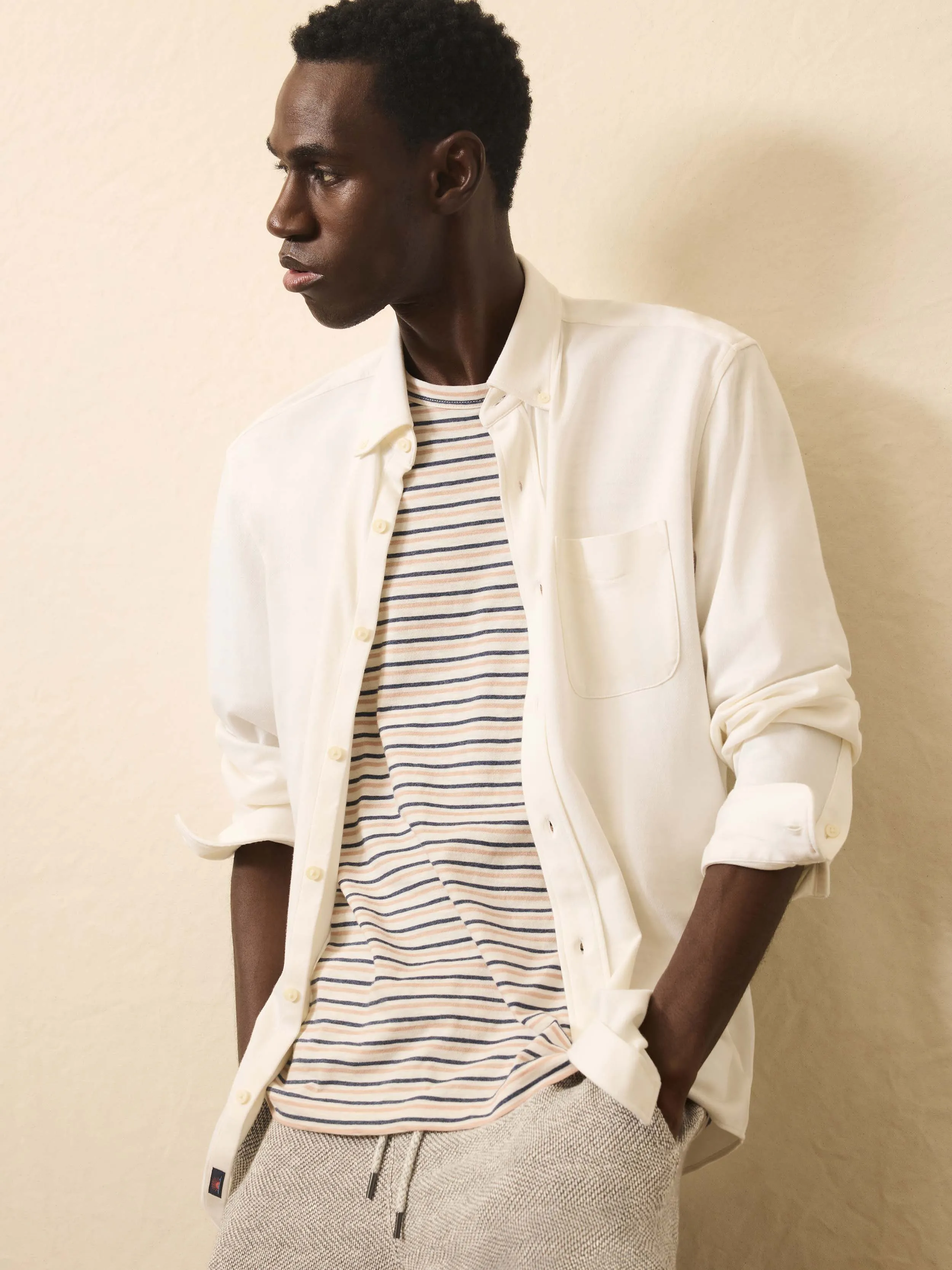 Coastline Knit Shirt - White Wall sold by Faherty product image thumbnail 2