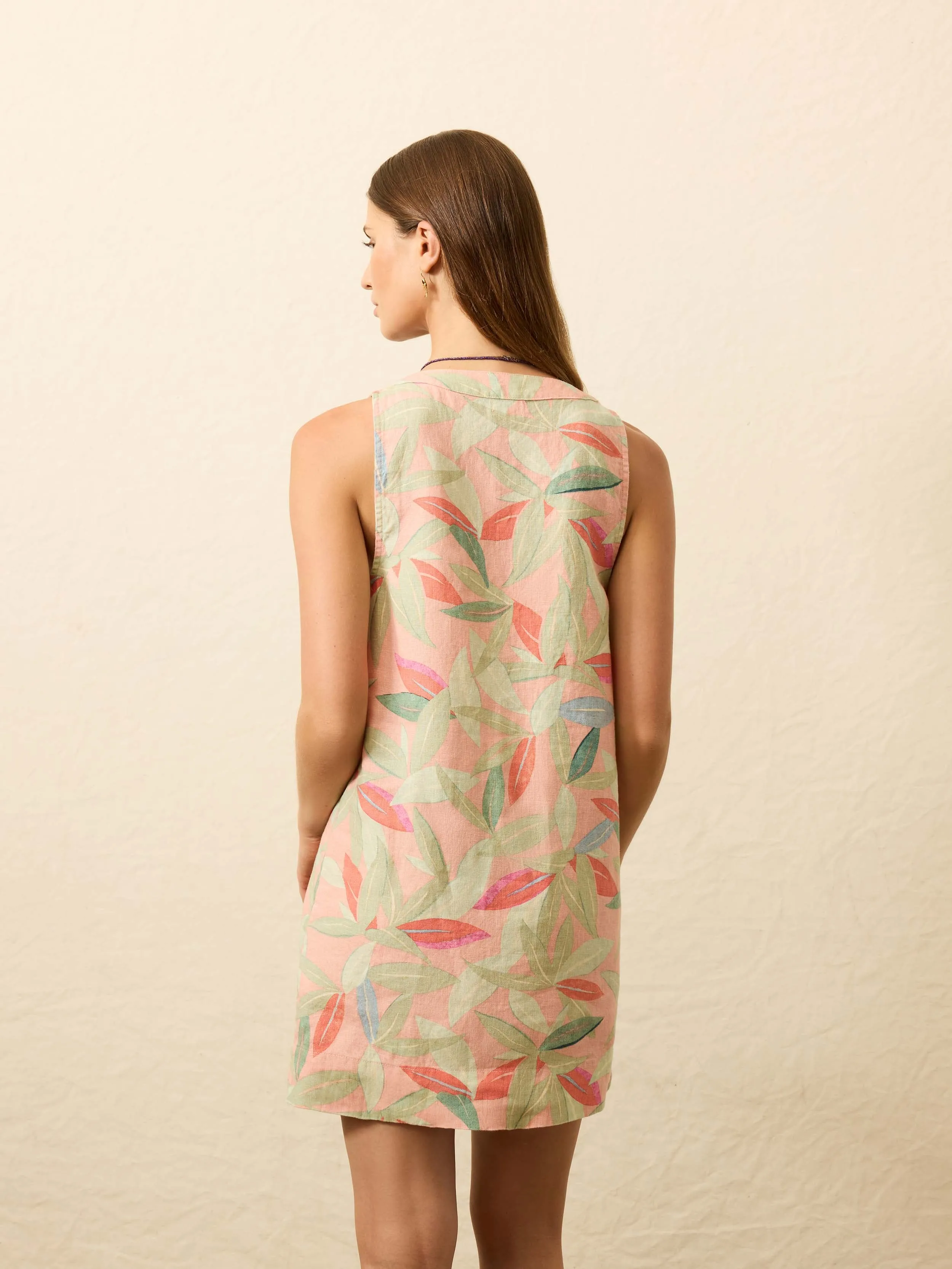 Alston Linen Dress - Watercolor Palms sold by Faherty product image thumbnail 2