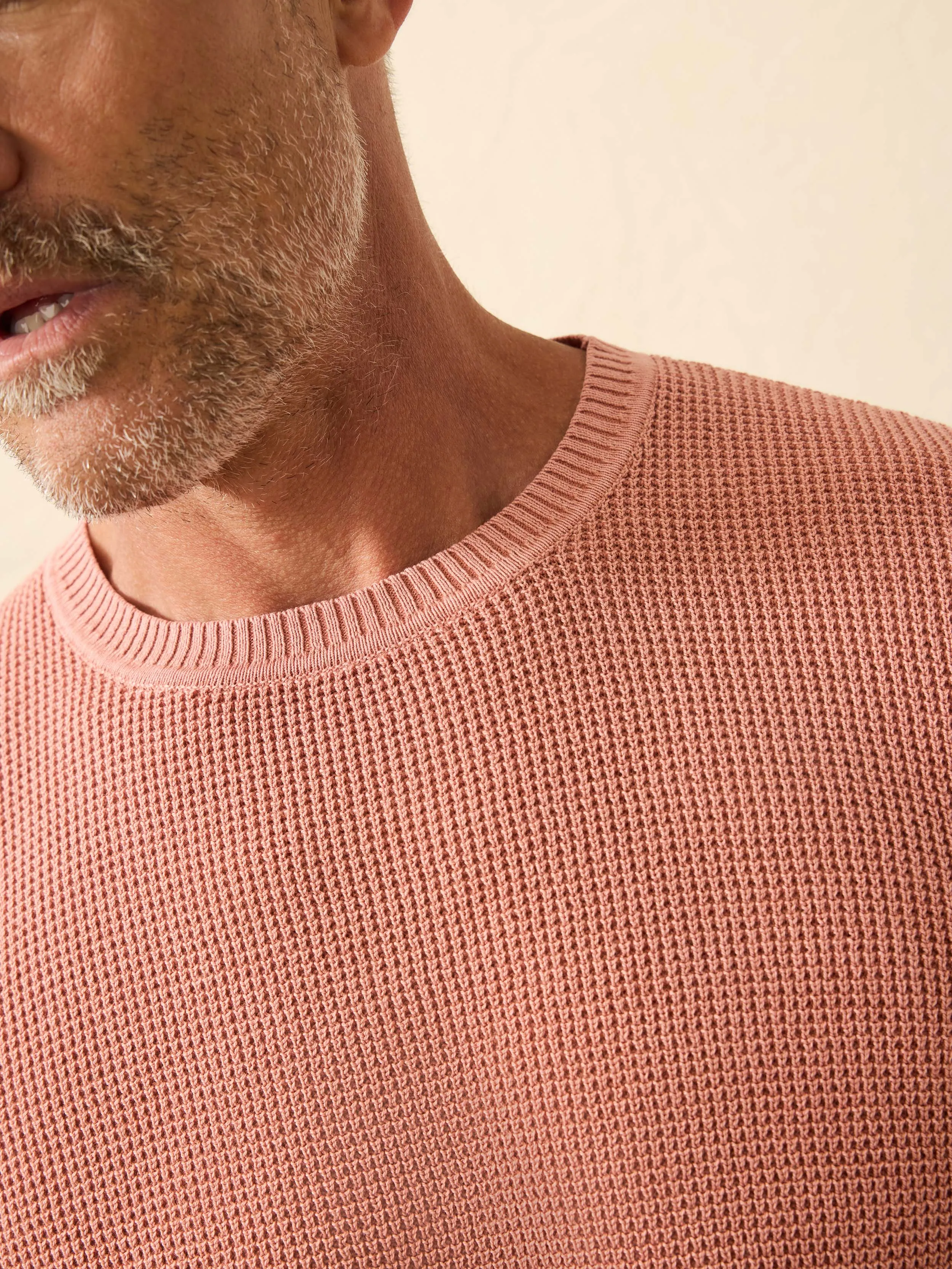 Sunwashed Crewneck Sweater - Dusty Sienna sold by Faherty product image thumbnail 5