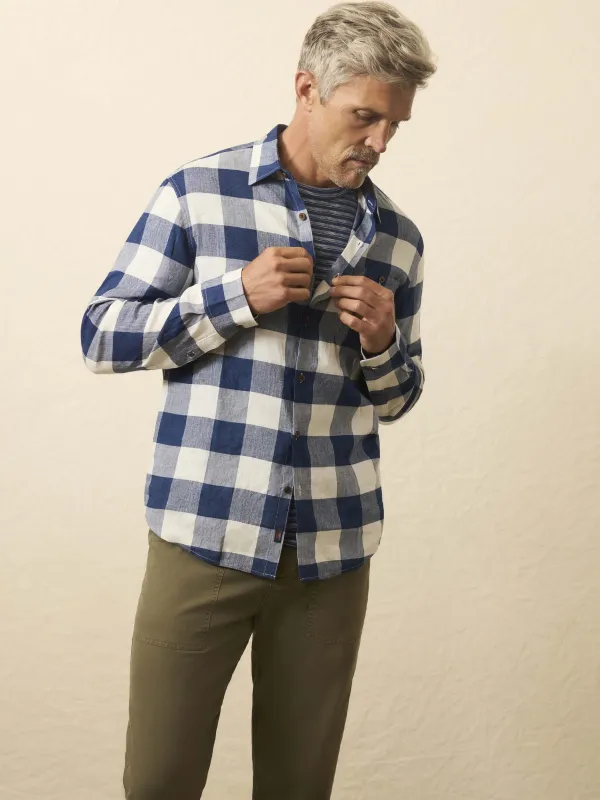 Long-Sleeve Breeze Shirt - Stormy River Buffalo sold by Faherty