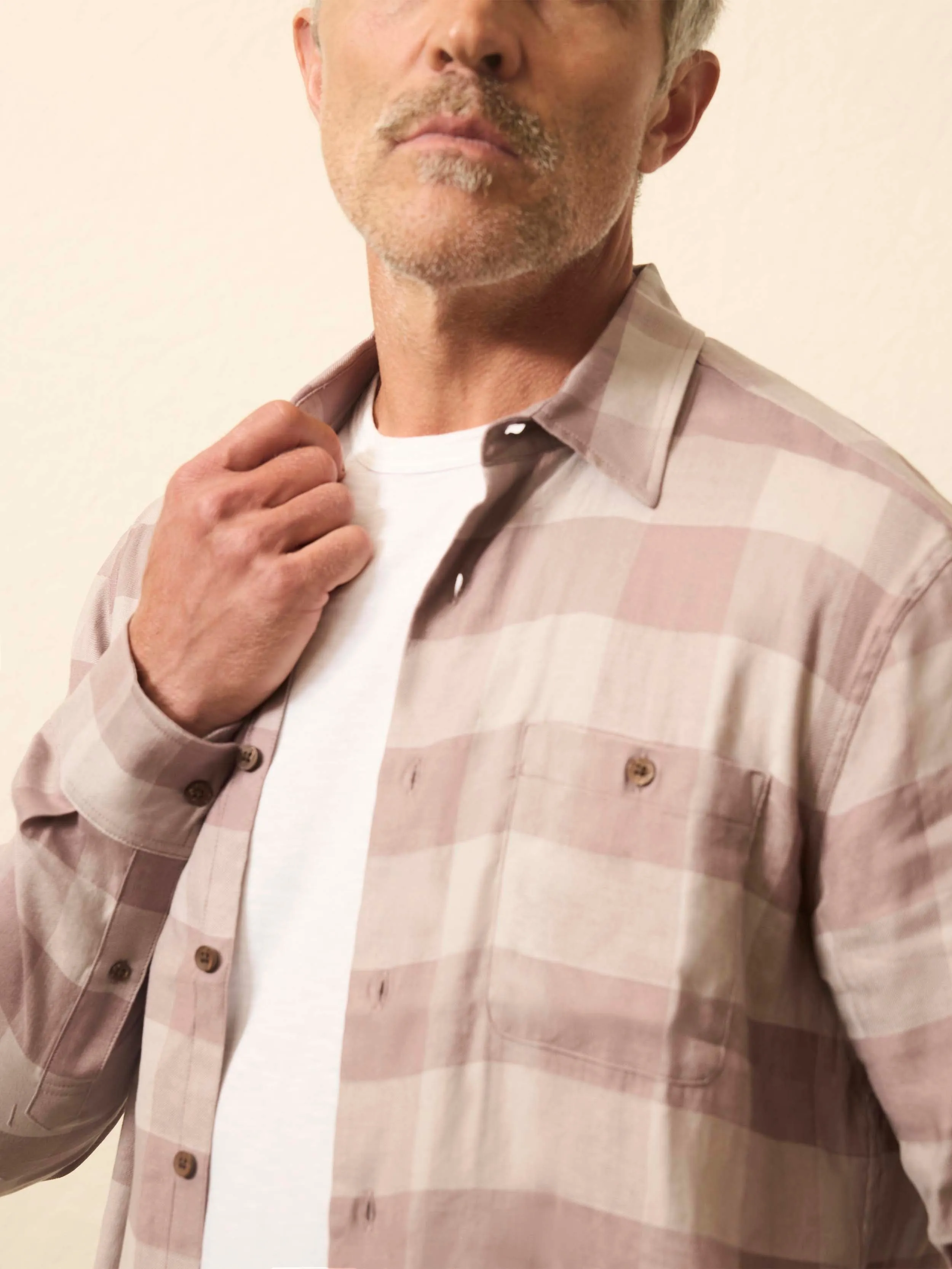 Long-Sleeve Breeze Shirt - Brown Rock Buffalo sold by Faherty product image thumbnail 5