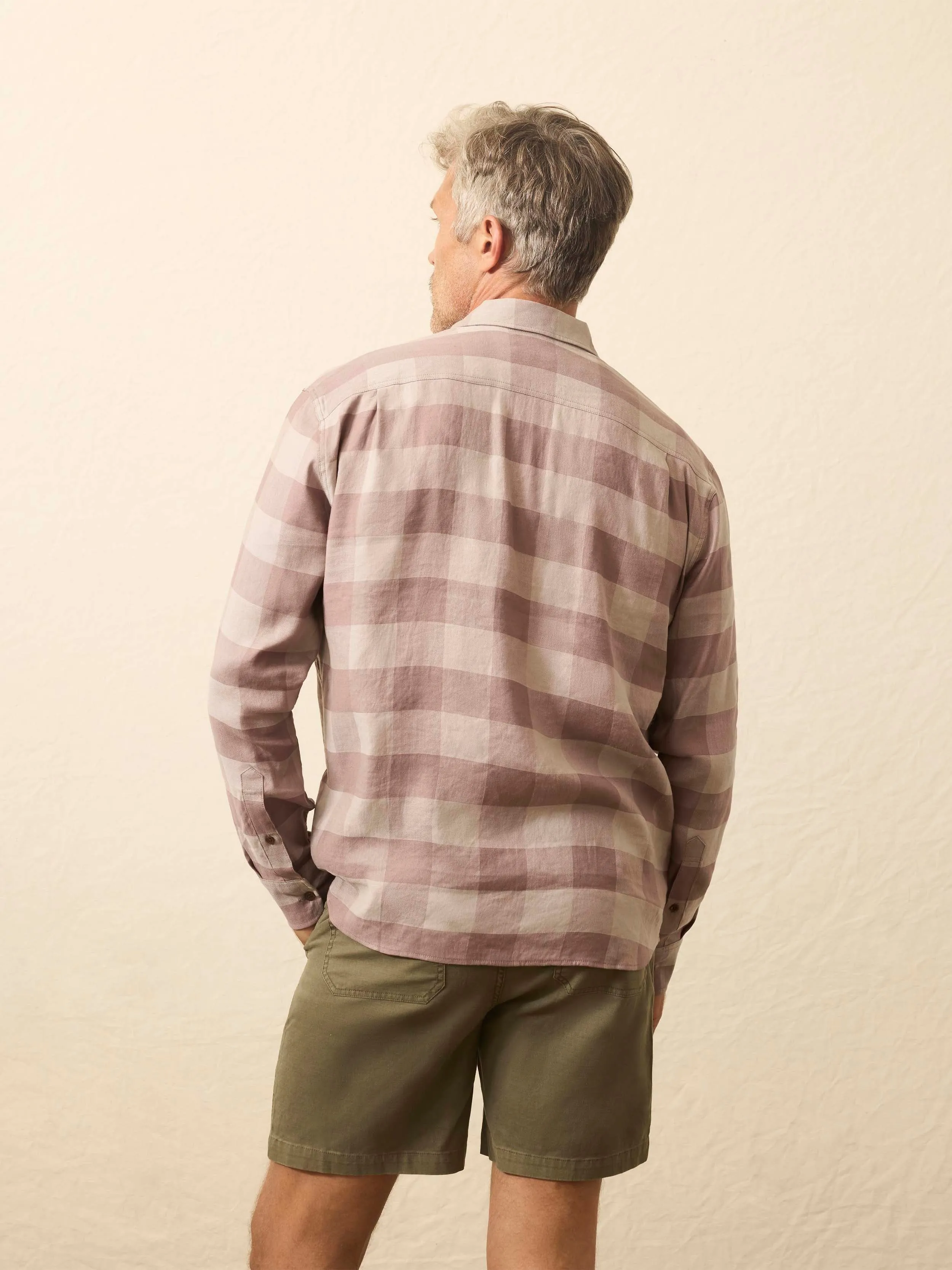 Long-Sleeve Breeze Shirt - Brown Rock Buffalo sold by Faherty product image thumbnail 4