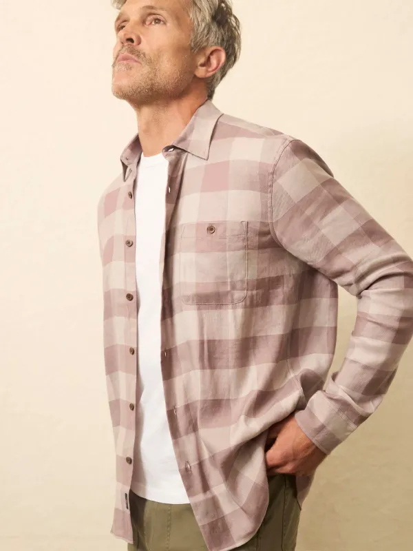 Long-Sleeve Breeze Shirt - Brown Rock Buffalo sold by Faherty
