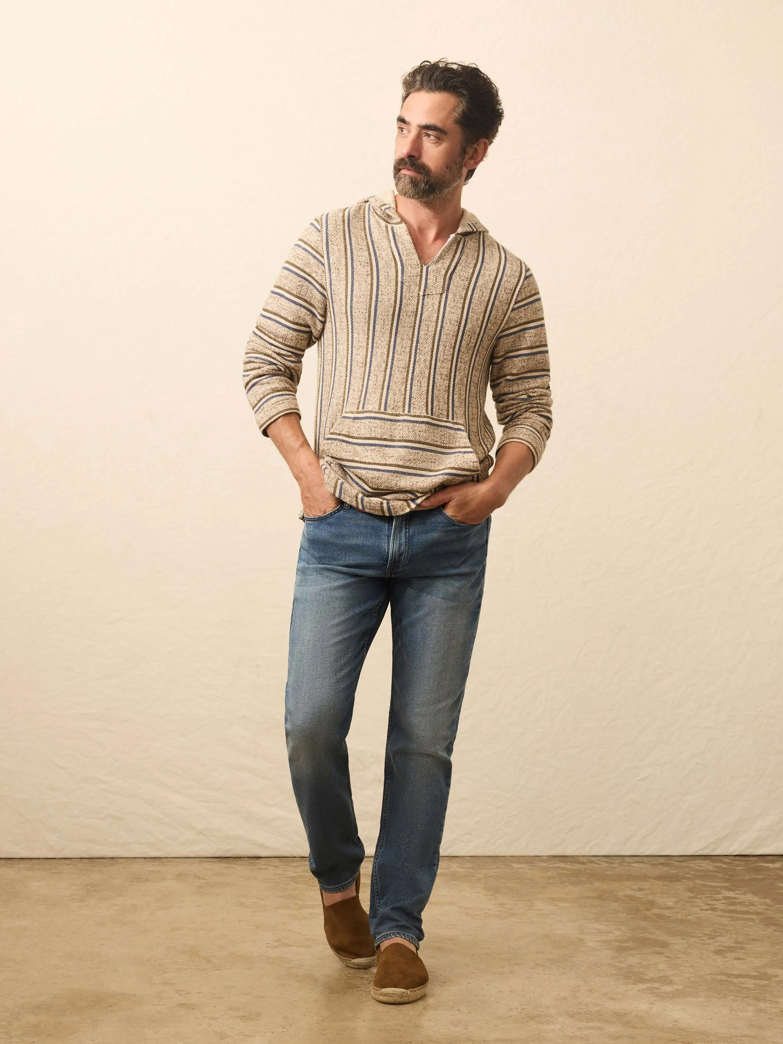 Whitewater Hoodie - Elk Rapids Stripe sold by Faherty product image thumbnail 3