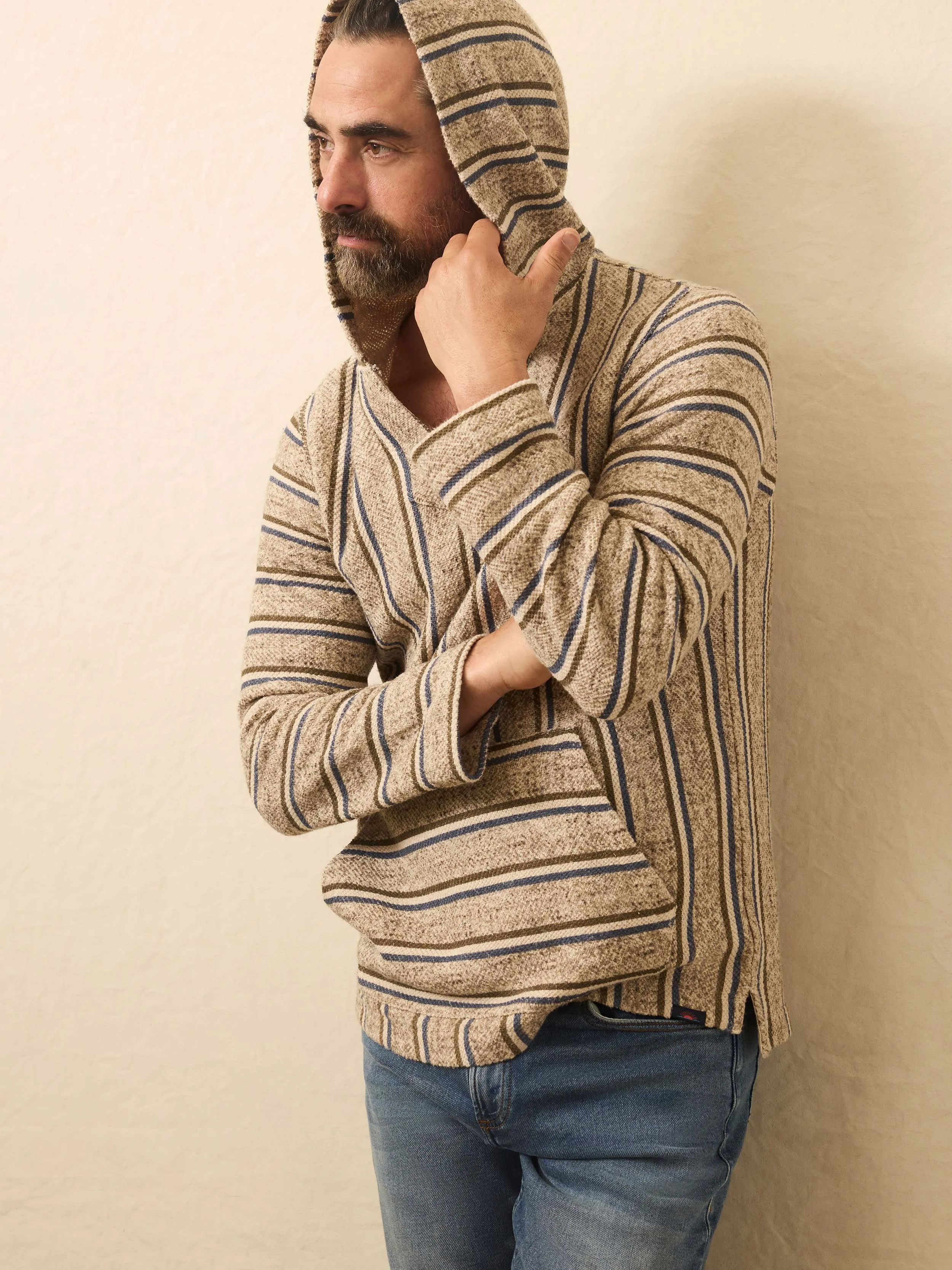 Whitewater Hoodie - Elk Rapids Stripe sold by Faherty product image thumbnail 5
