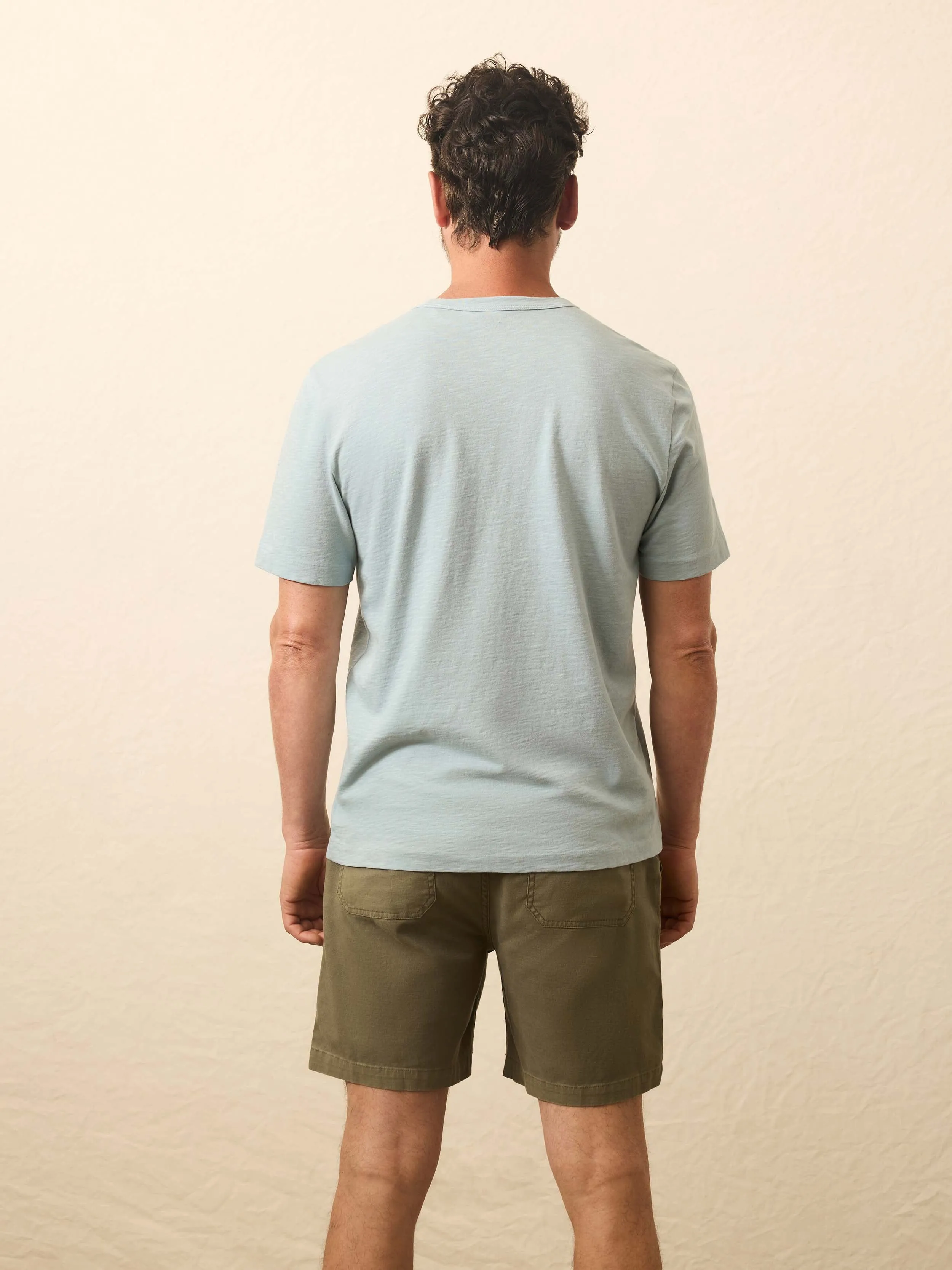 Sunwashed Regenerative Tee - Hull Teal sold by Faherty product image thumbnail 4