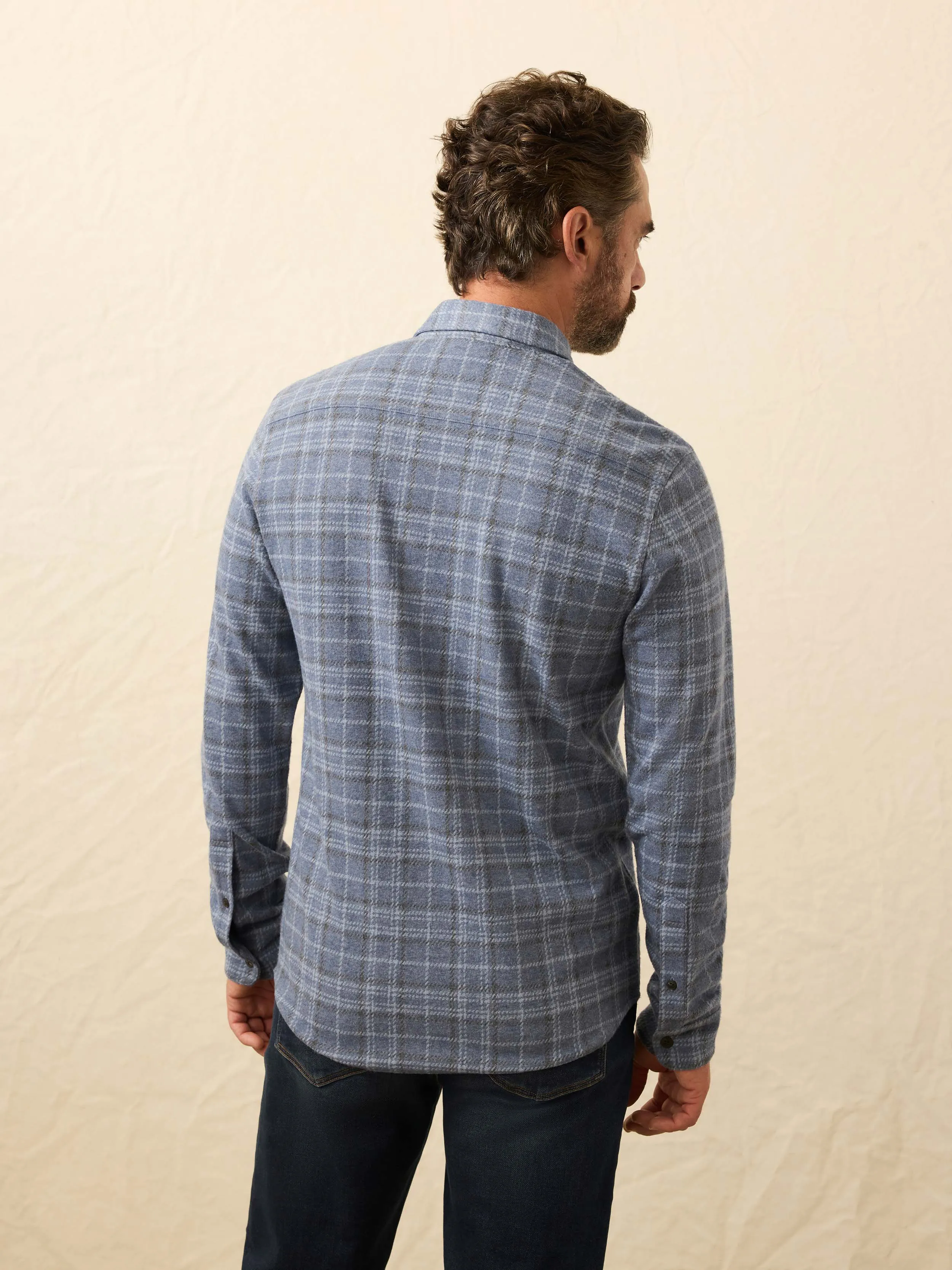 Legend™ Sweater Shirt (Single Pocket) - Castle Lake Plaid sold by Faherty product image thumbnail 3
