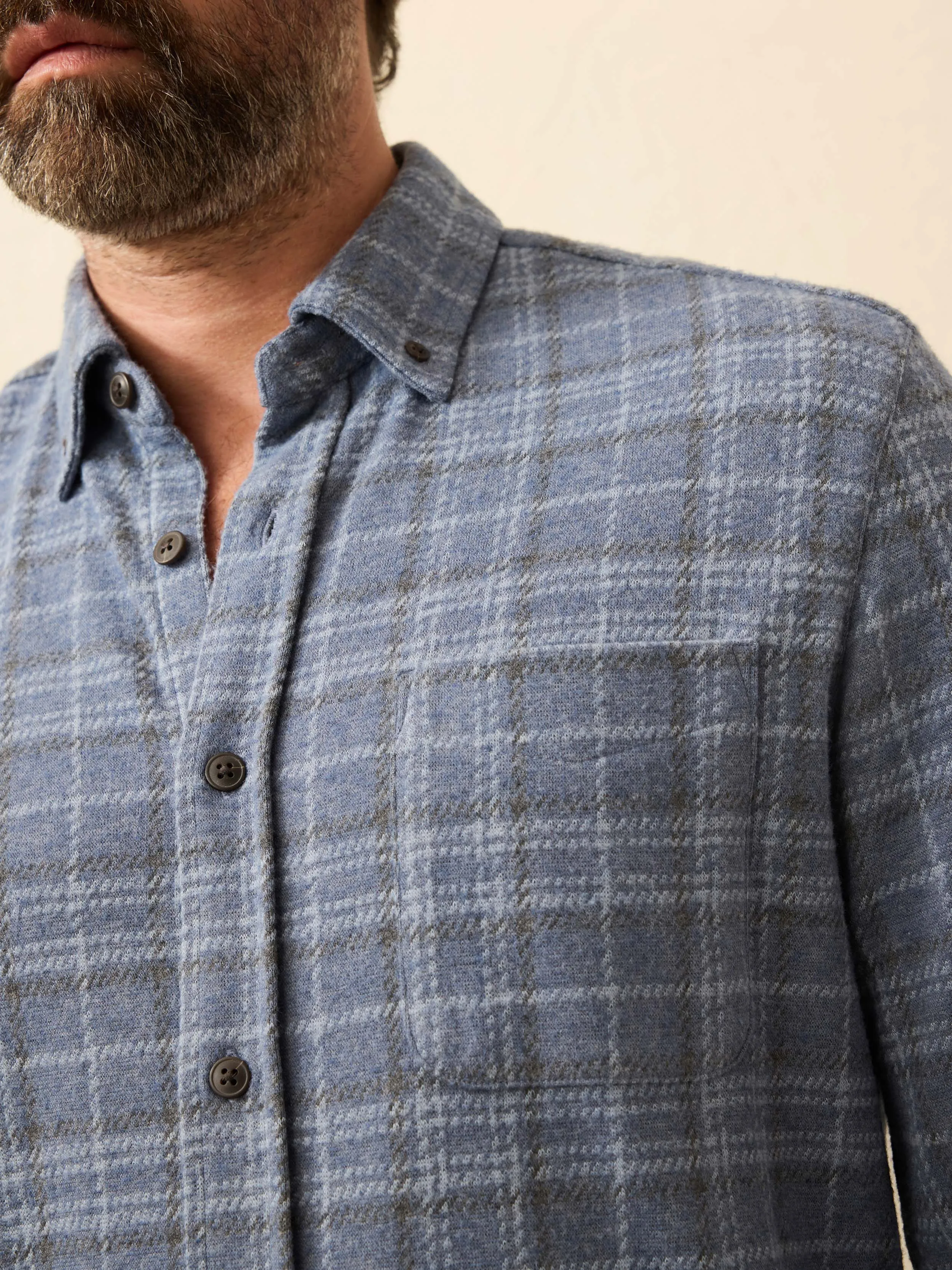 Legend™ Sweater Shirt (Single Pocket) - Castle Lake Plaid sold by Faherty product image thumbnail 2