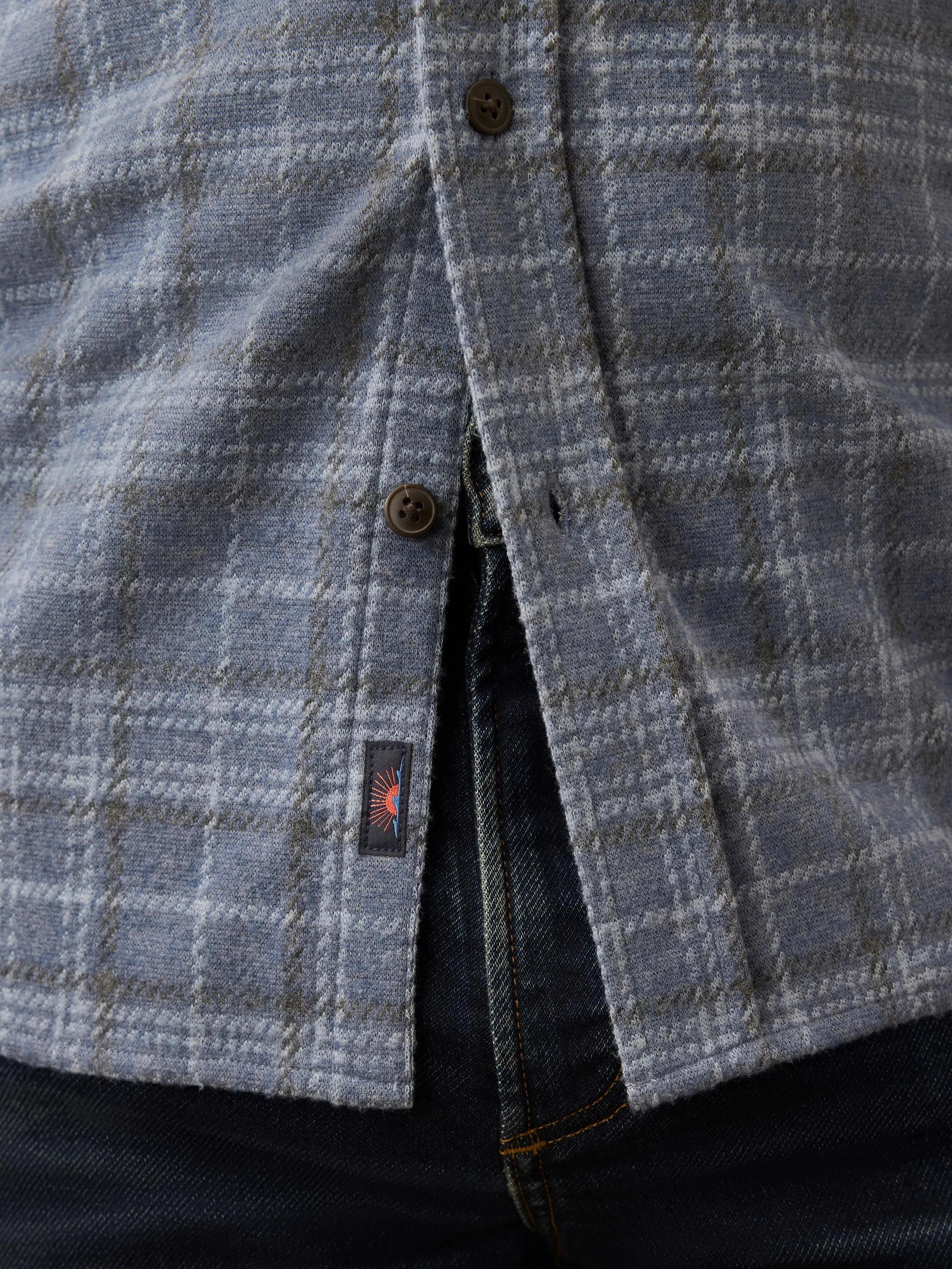 Legend™ Sweater Shirt (Single Pocket) - Castle Lake Plaid sold by Faherty product image thumbnail 5