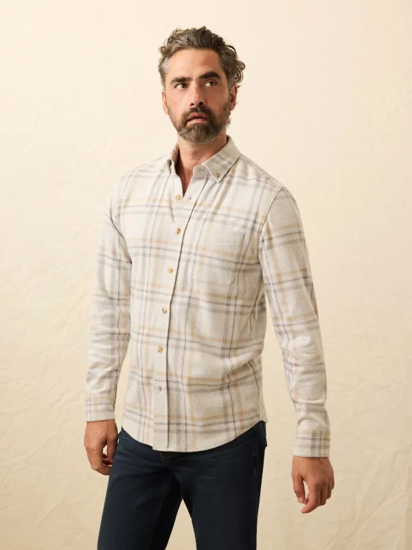 Legend™ Sweater Shirt (Single Pocket) - Sandy Trails Plaid sold by Faherty