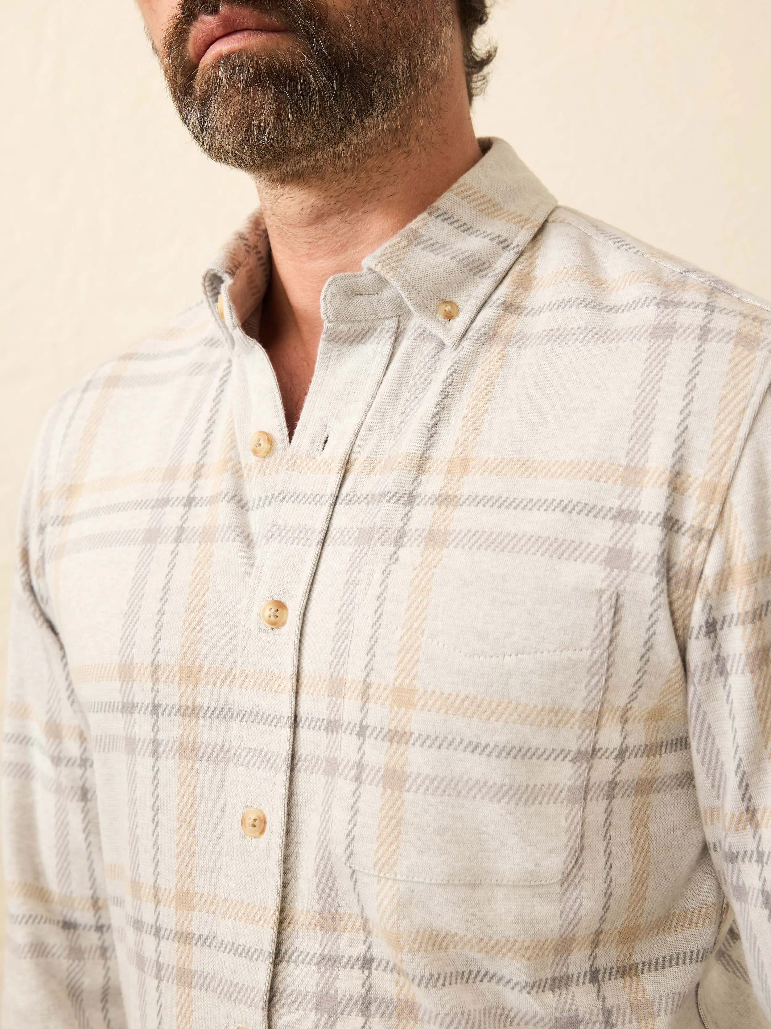 Legend™ Sweater Shirt (Single Pocket) - Sandy Trails Plaid sold by Faherty product image thumbnail 2