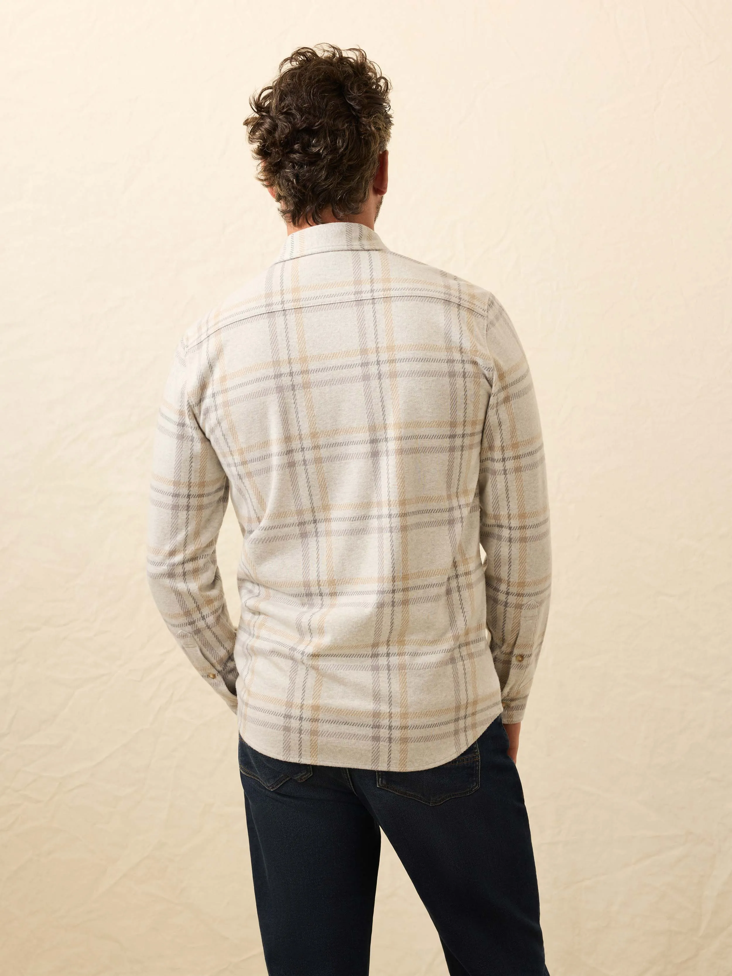 Legend™ Sweater Shirt (Single Pocket) - Sandy Trails Plaid sold by Faherty product image thumbnail 3