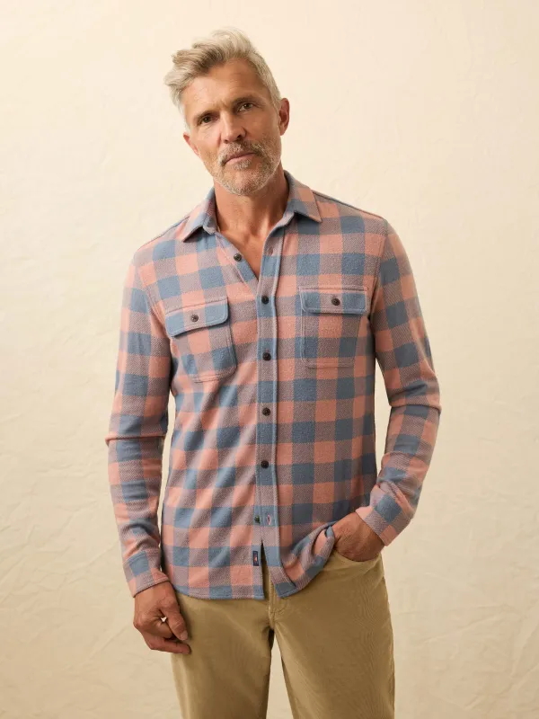 Legend™ Sweater Shirt - Clay River Buffalo sold by Faherty