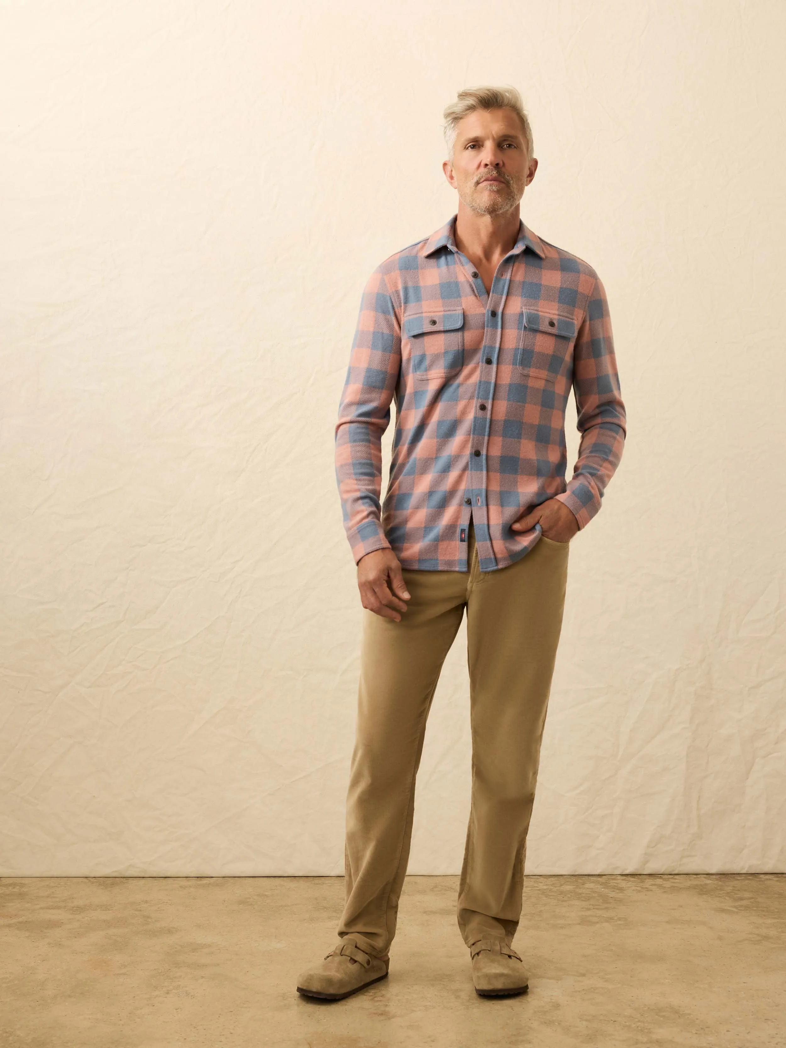 Legend™ Sweater Shirt - Clay River Buffalo sold by Faherty product image thumbnail 3