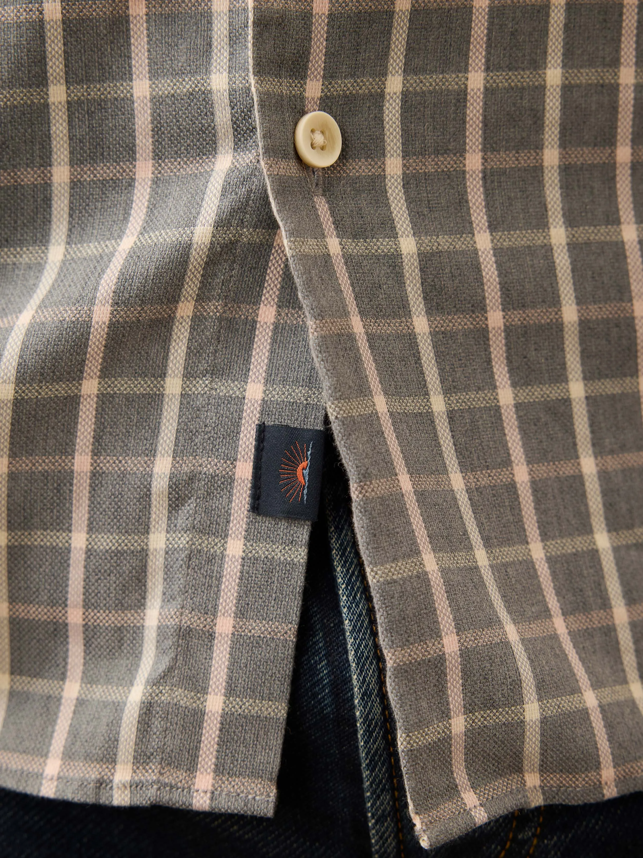 Movement™ Monterey Shirt - Cherry Wood Plaid sold by Faherty product image thumbnail 5