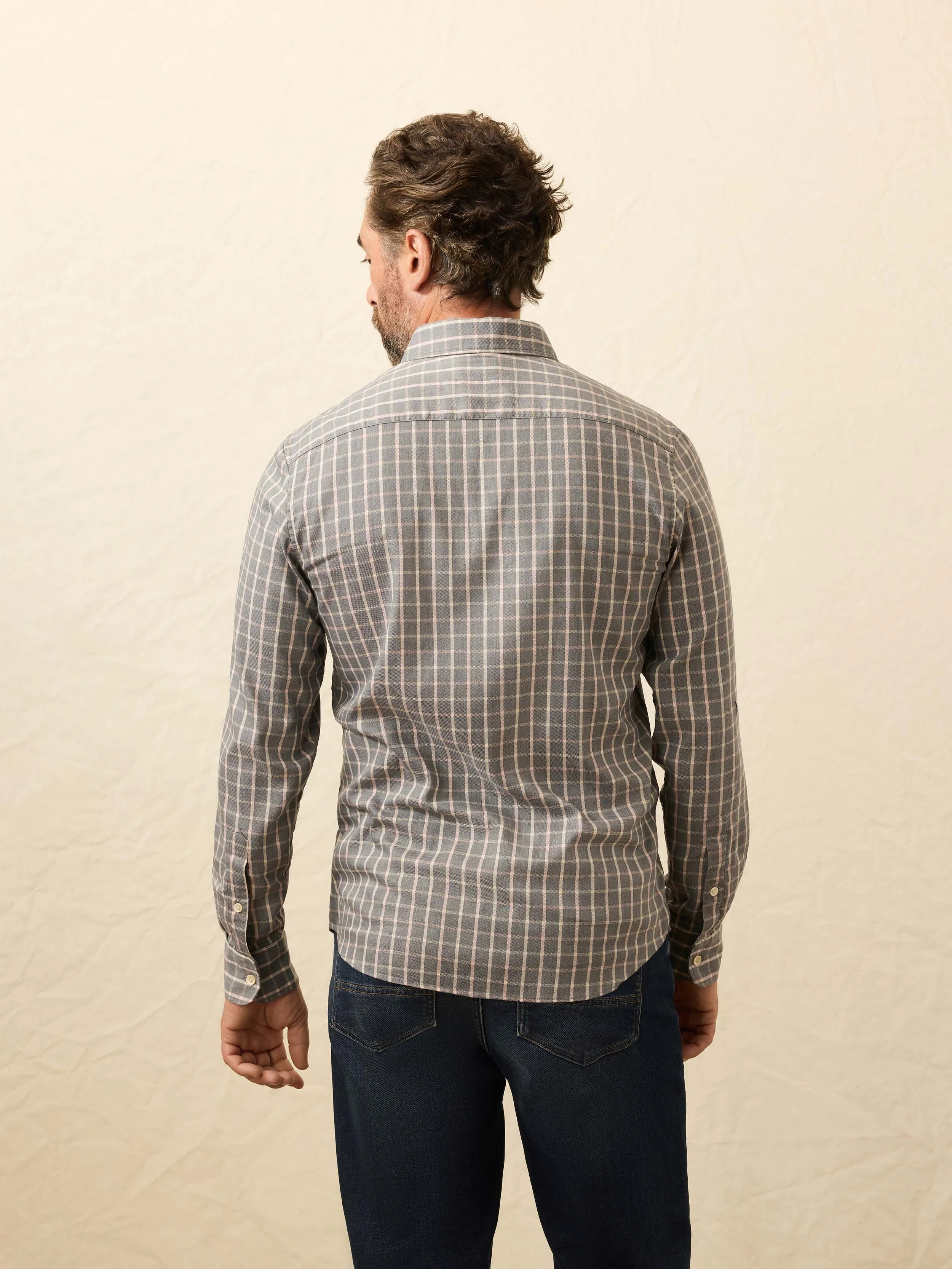Movement™ Monterey Shirt - Cherry Wood Plaid sold by Faherty product image thumbnail 3
