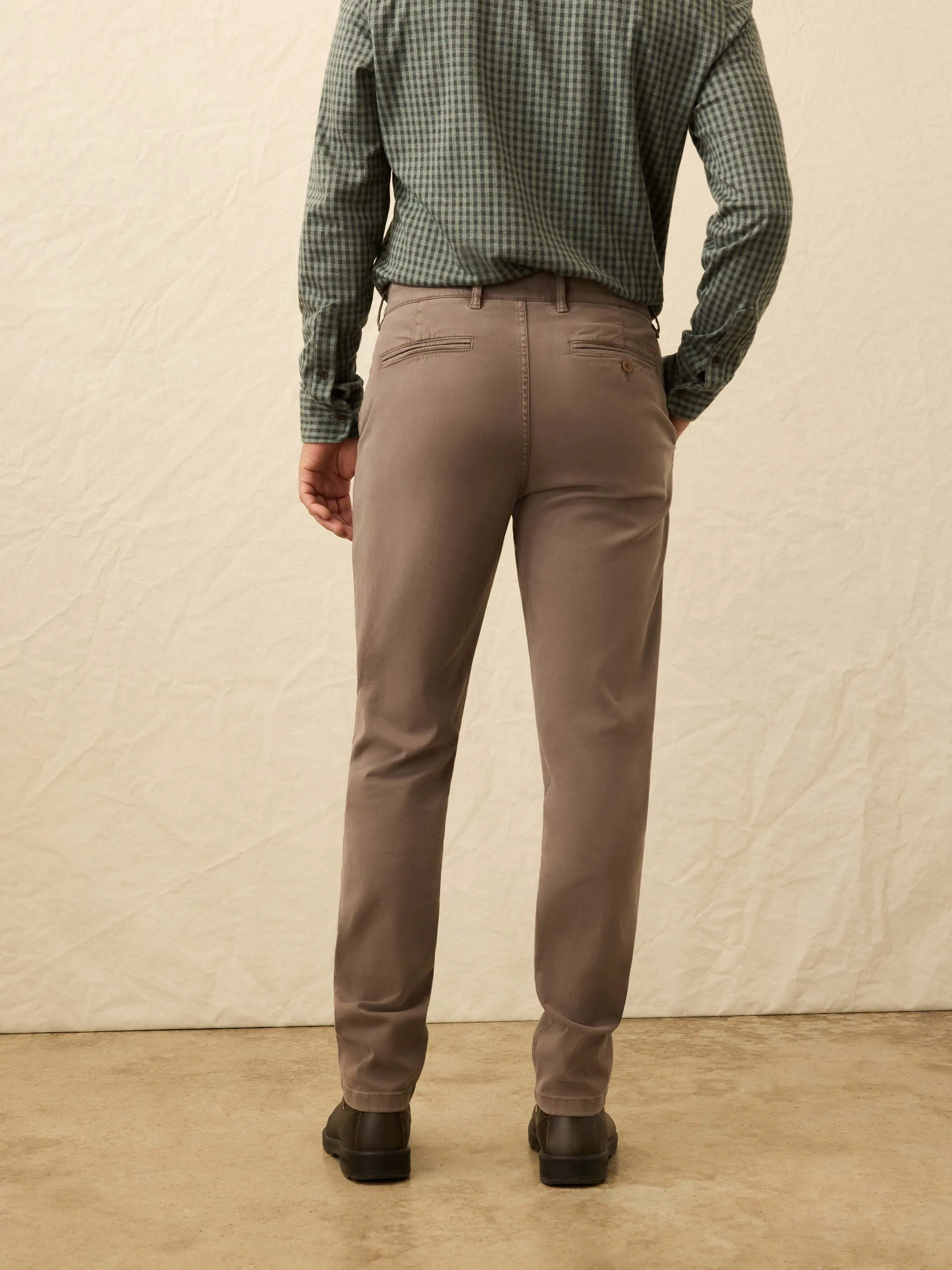 Coastline Stretch Chino - Alpine Brown sold by Faherty product image thumbnail 5