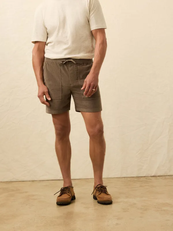 Corduroy Drawstring Utility Short - Elm Ridge sold by Faherty