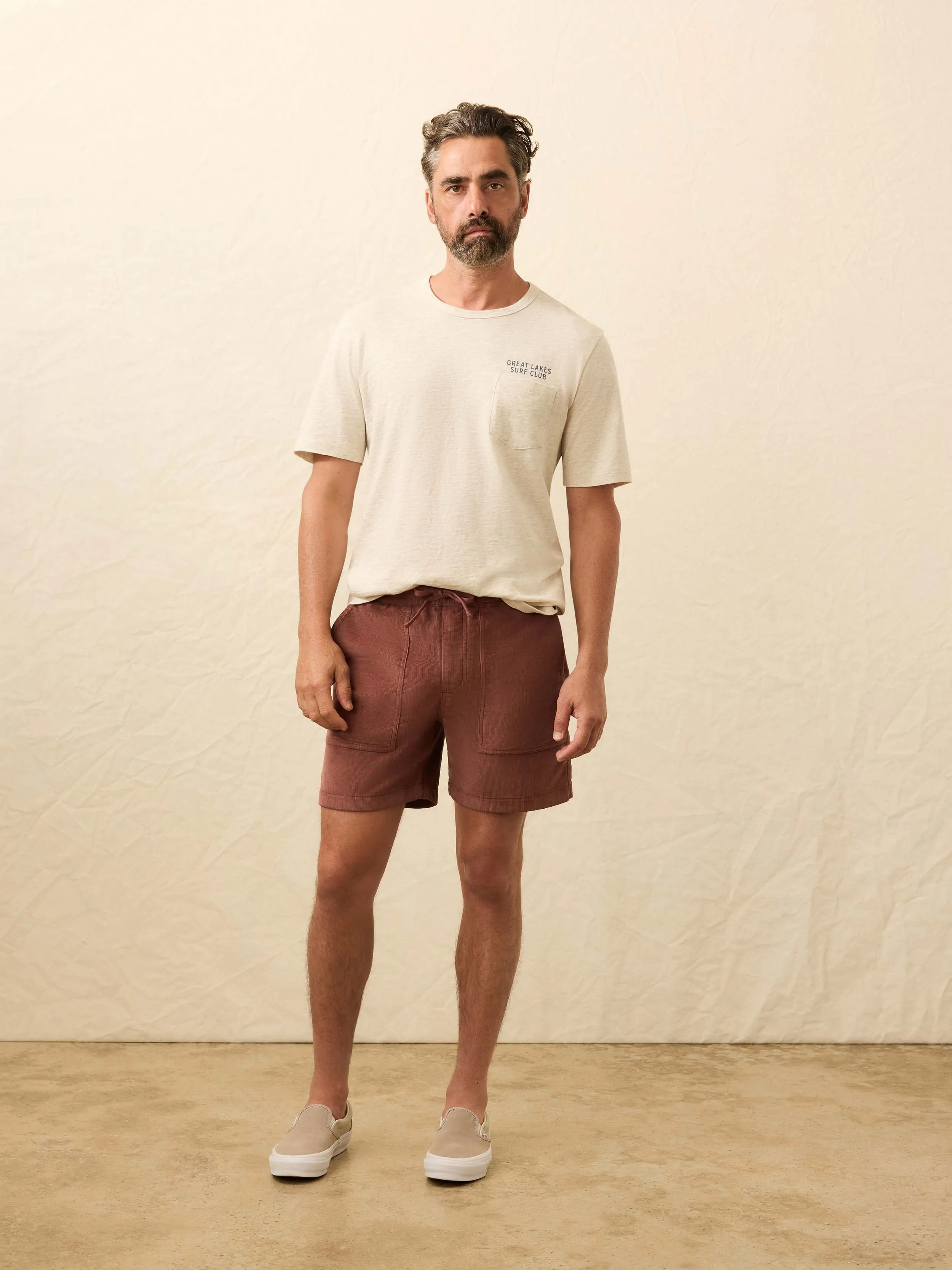 Corduroy Drawstring Utility Short - Chestnut Ridge sold by Faherty product image thumbnail 4