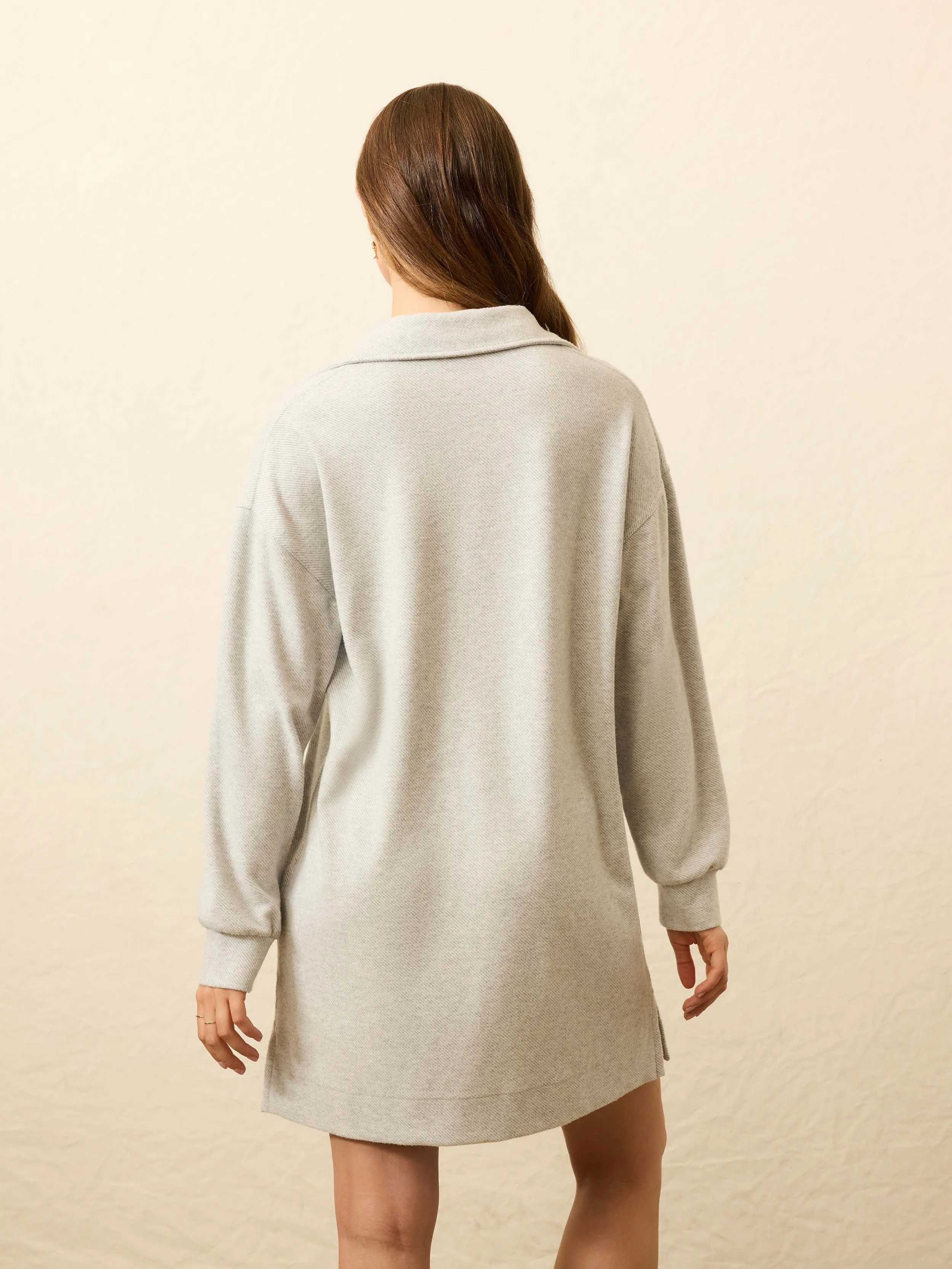 Legend Sweater Hudson Dress - Light Heather Grey sold by Faherty product image thumbnail 3