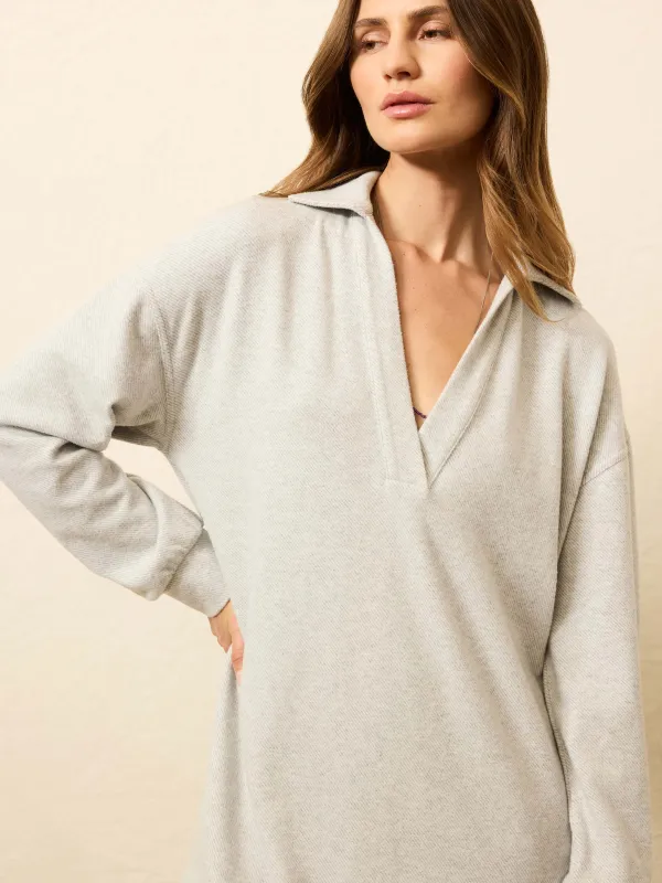 Legend Sweater Hudson Dress - Light Heather Grey sold by Faherty
